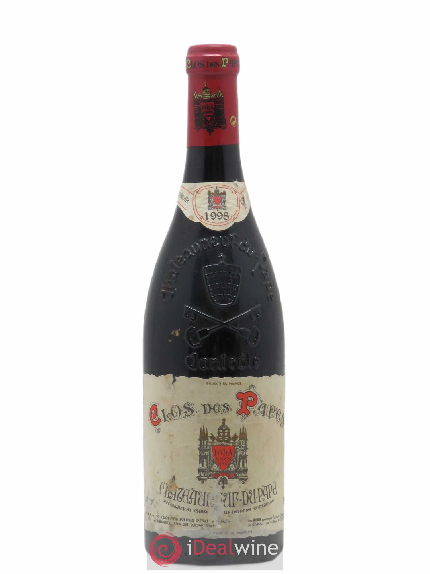Châteauneuf-du-Pape Clos des Papes - Paul Avril 1998 - Lot de 1 bouteille - 0