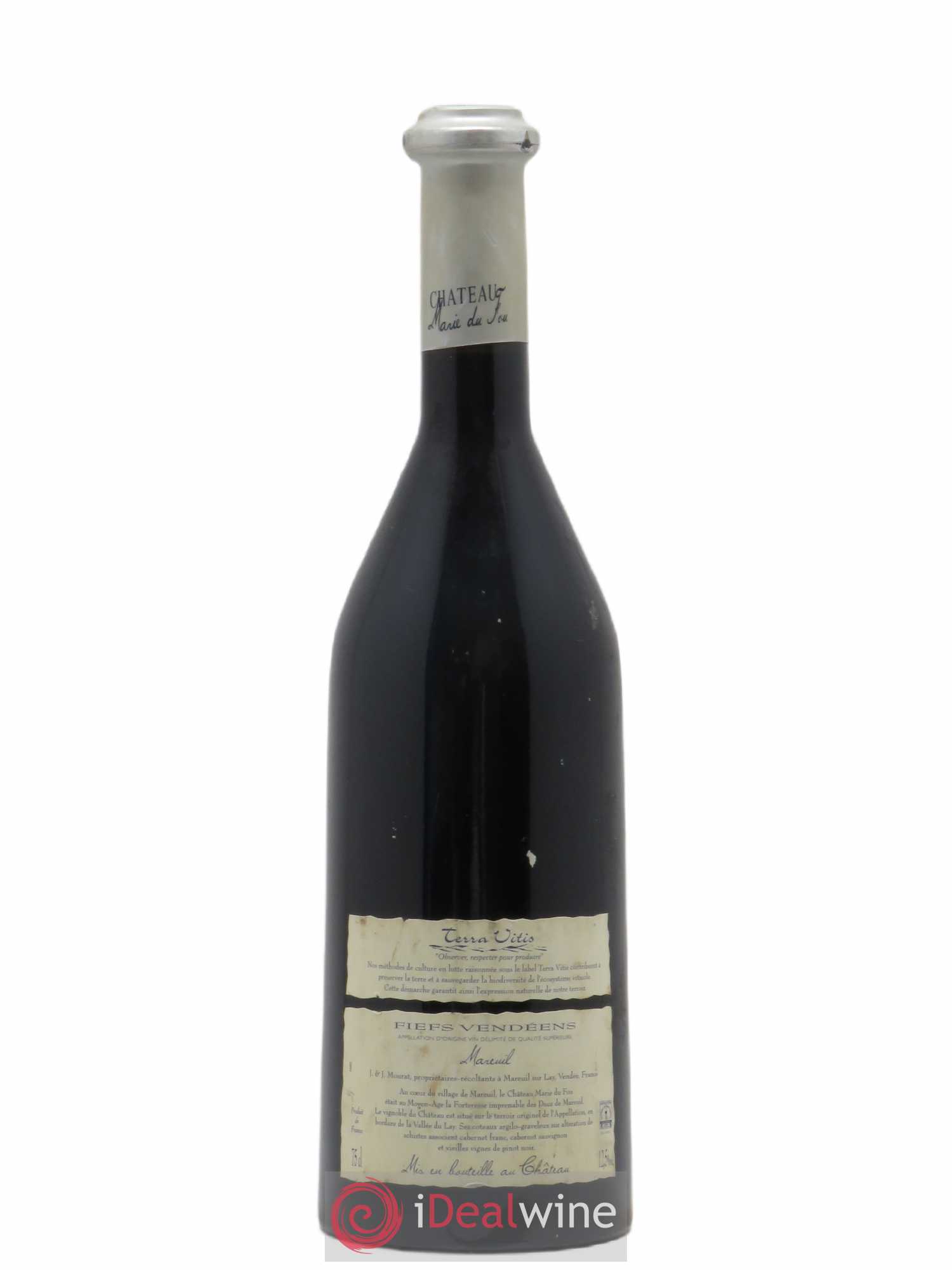 Fiefs Vendéens Mareuil Château Marie du Fou 2002 - Lot de 1 bouteille - 1