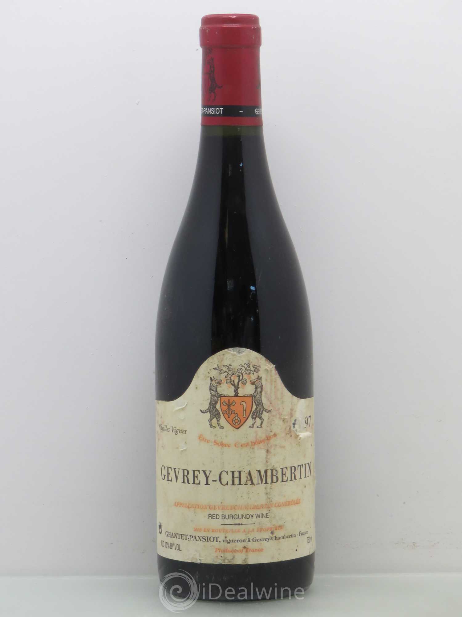 Gevrey-Chambertin Vieilles vignes Geantet-Pansiot 1997 - Lot de 1 bouteille - 0