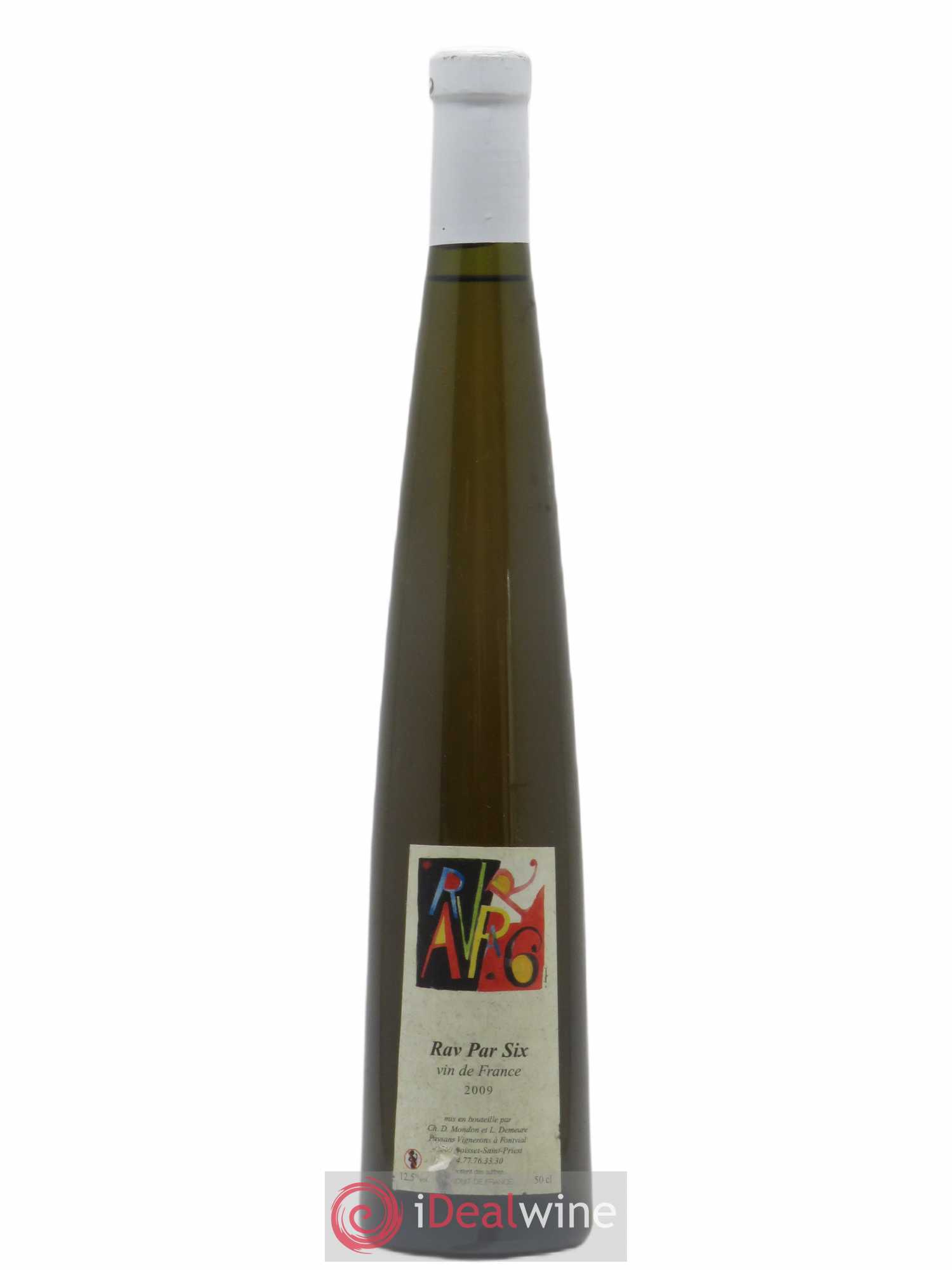 Vin de France Rav par Six Mondon-Demeuré 50cl 2009 - Posten von 1 Flasche - 0