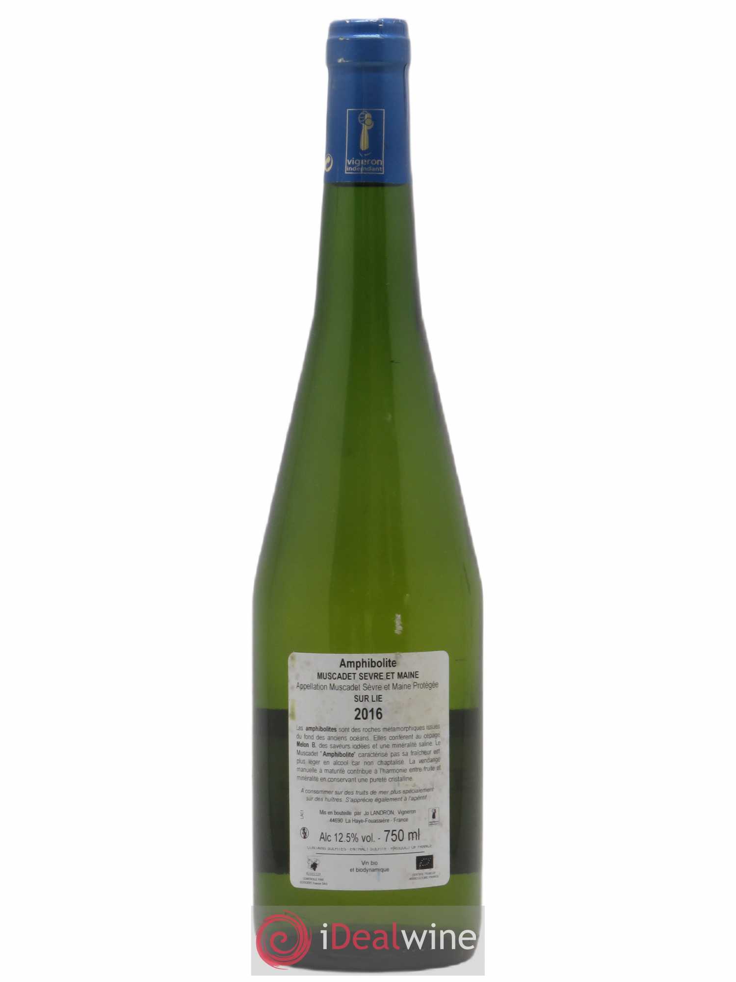 Muscadet-Sèvre-et-Maine Amphibolite Jo Landron 2016 - Lot de 1 bouteille - 1