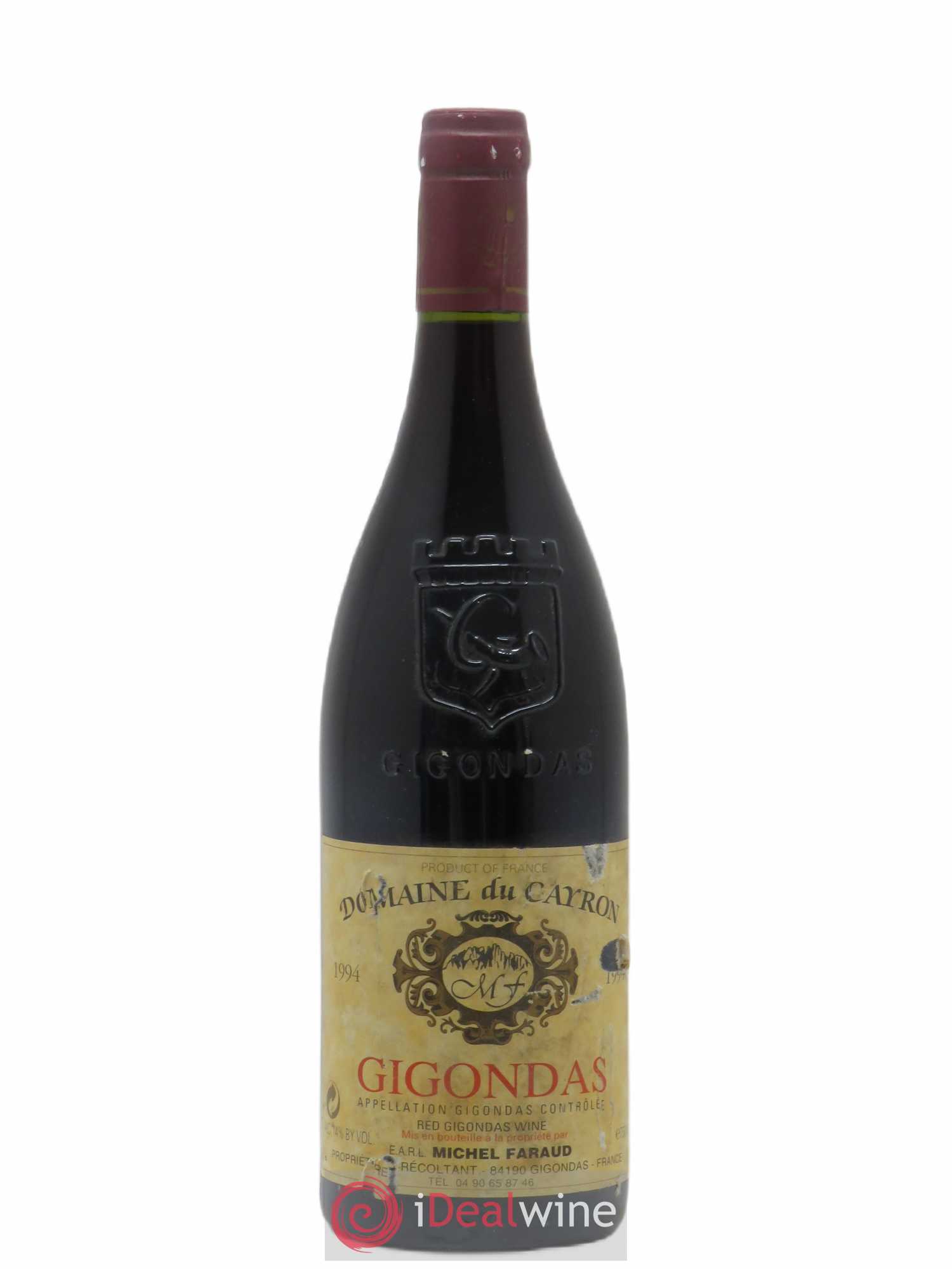 Gigondas Domaine Du Cayron Michel Farraud 1994 - Posten von 1 Flasche - 0