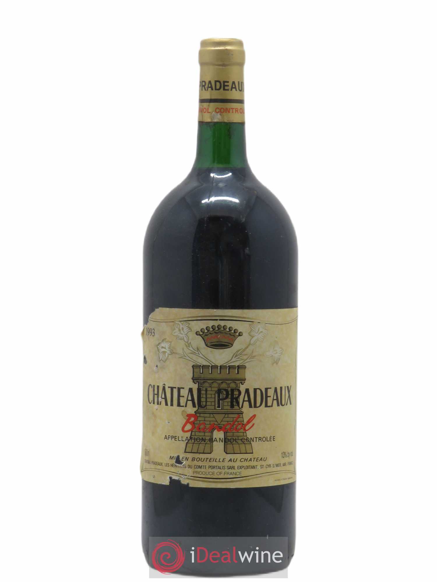 Bandol Château Pradeaux Famille Portalis 1993 - Lot de 1 magnum - 0