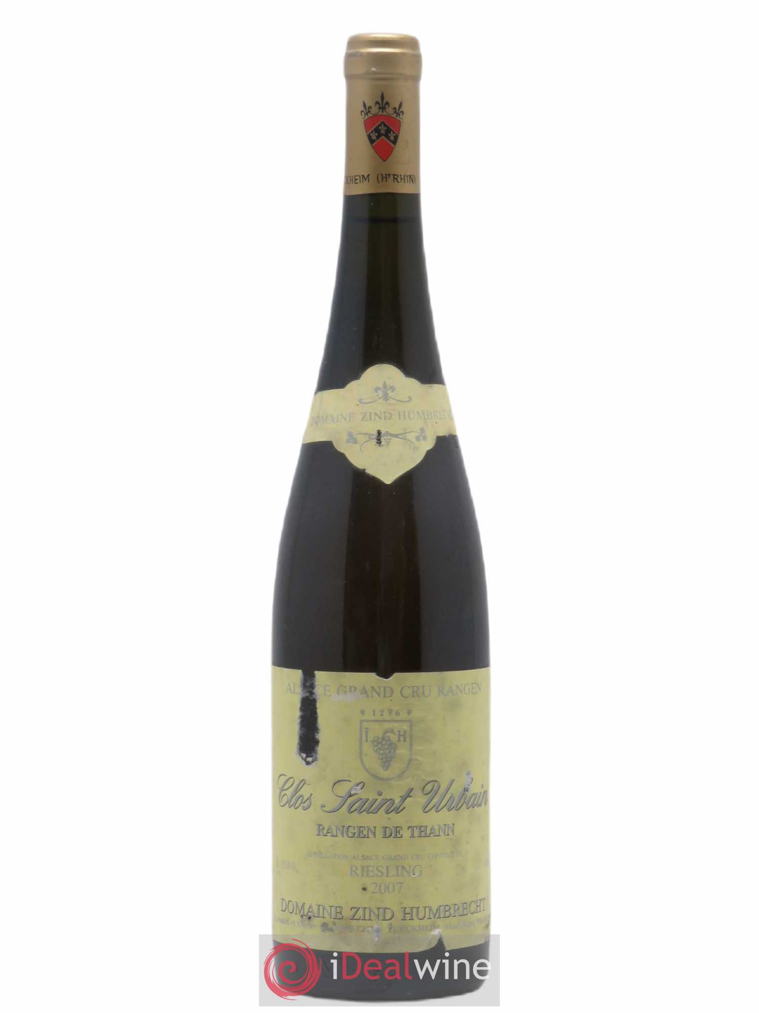 Alsace Riesling Grand Cru Rangen de Thann Clos Saint Urbain Zind-Humbrecht (Domaine) 2007 - Lot de 1 bouteille - 0