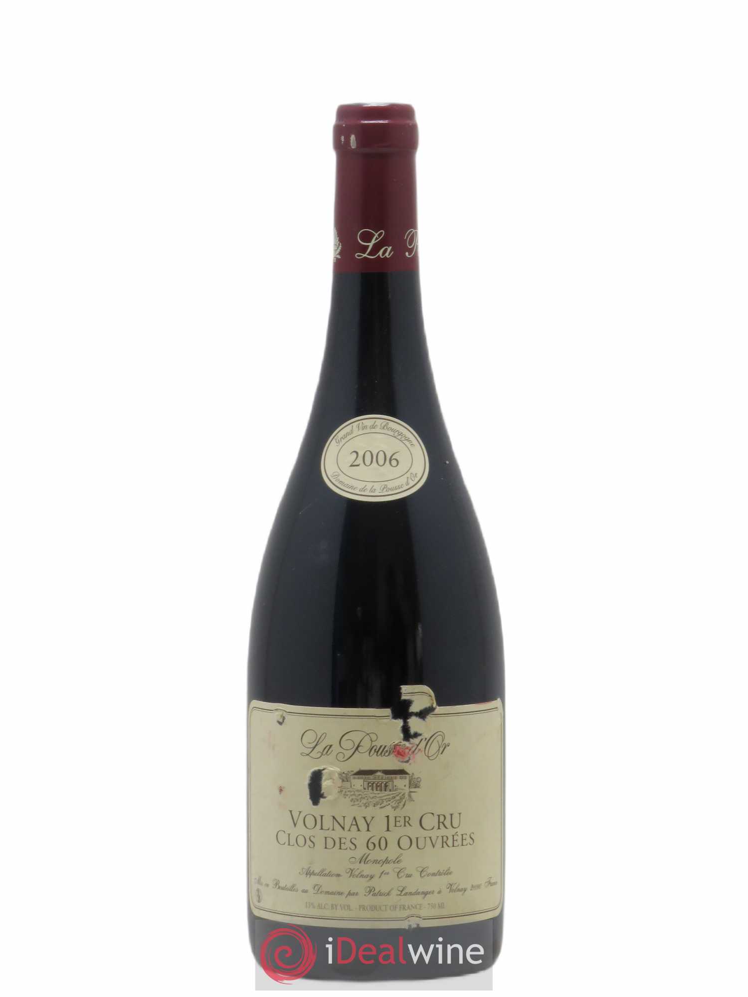 Volnay 1er Cru Clos des 60 ouvrées La Pousse d'Or (Domaine de) 2006 - Lot de 1 bouteille - 0