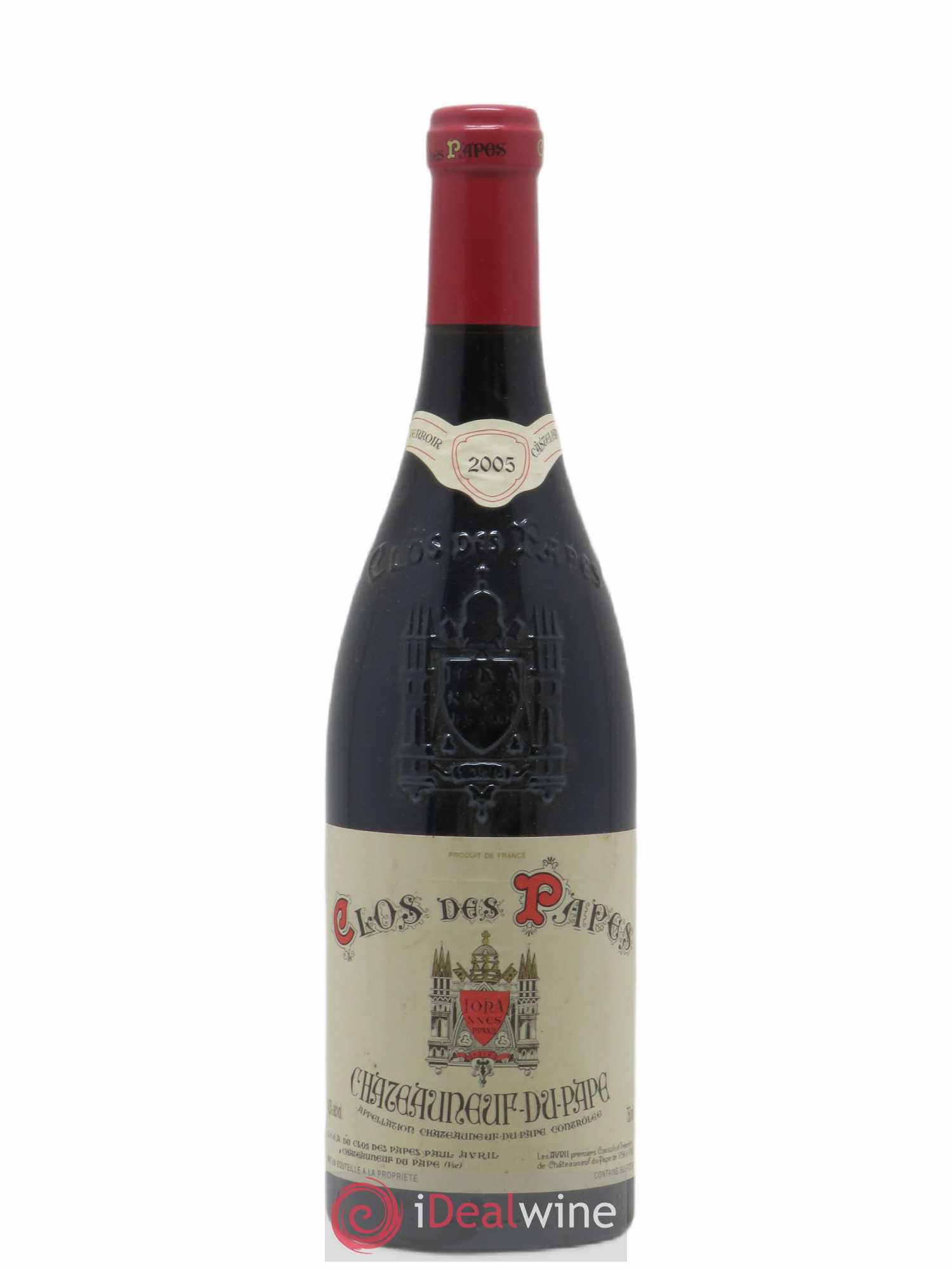 Châteauneuf-du-Pape Clos des Papes - Paul Avril 2005 - Lot de 1 bouteille - 0