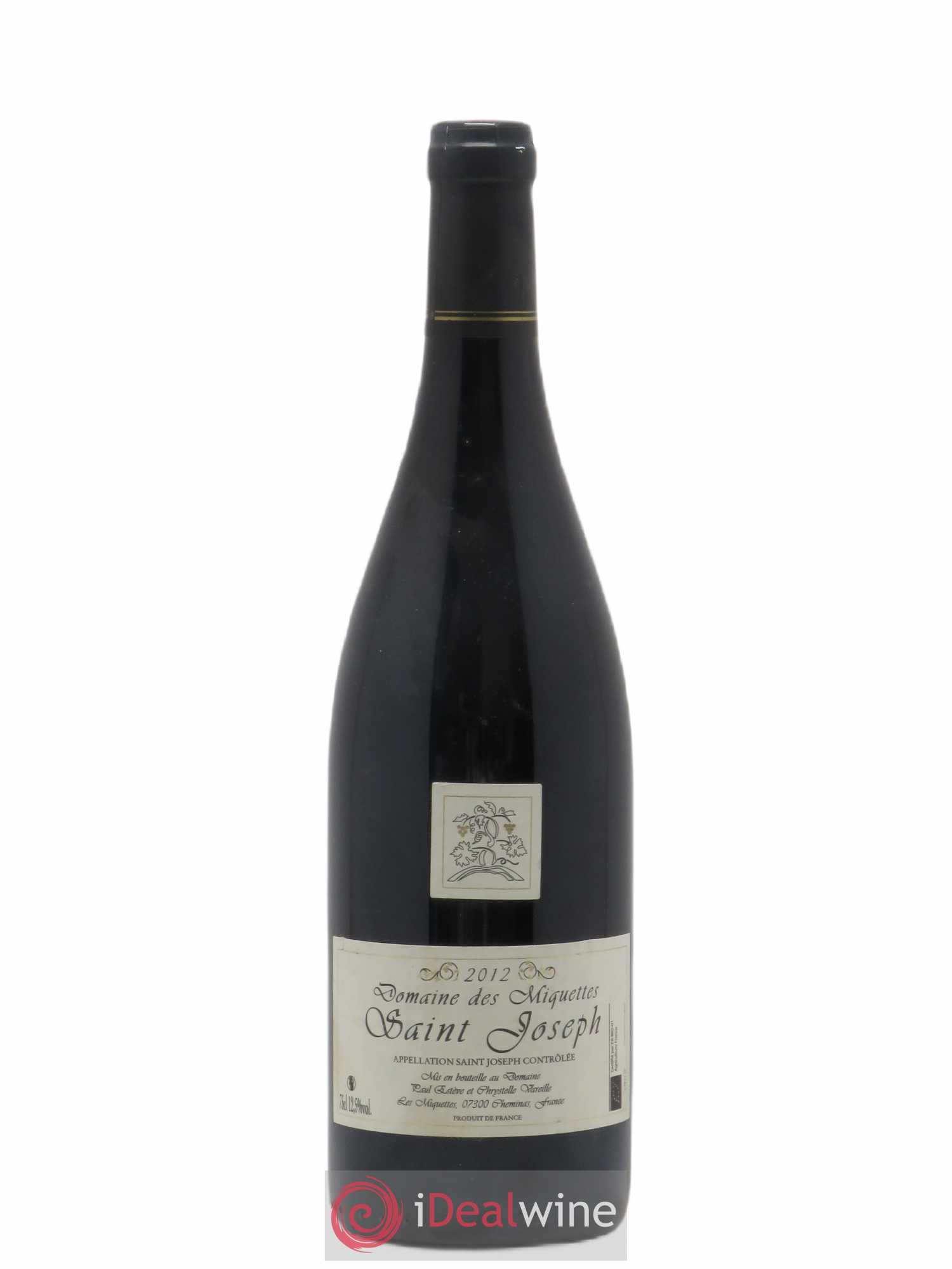 Saint-Joseph Miquettes (Domaine des) 2012 - Lot de 1 bouteille - 0