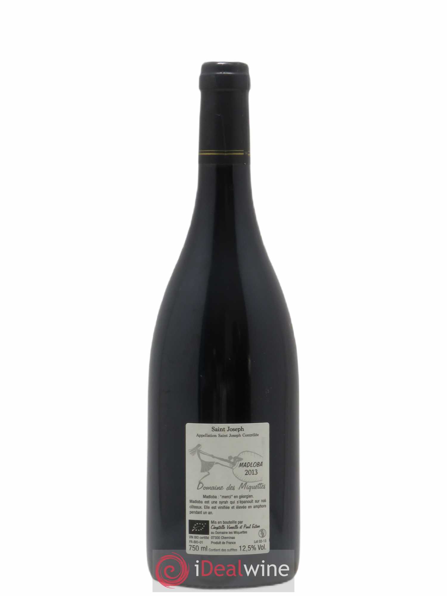 Saint-Joseph Madloba Domaine Des Miquettes 2013 - Posten von 1 Flasche - 1