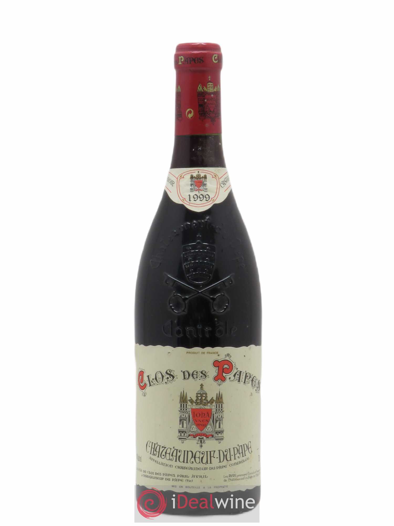Châteauneuf-du-Pape Clos des Papes - Paul Avril 1999 - Lot de 1 bouteille - 0