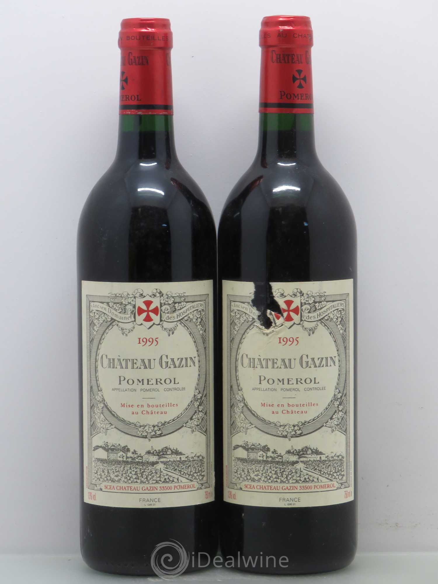 Château Gazin 1995 - Lot de 2 bouteilles - 0