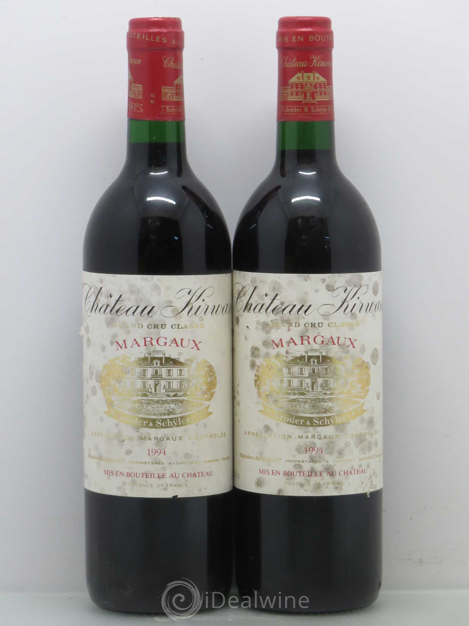 Château Kirwan 3ème Grand Cru Classé 1994 - Lot de 2 bouteilles - 0