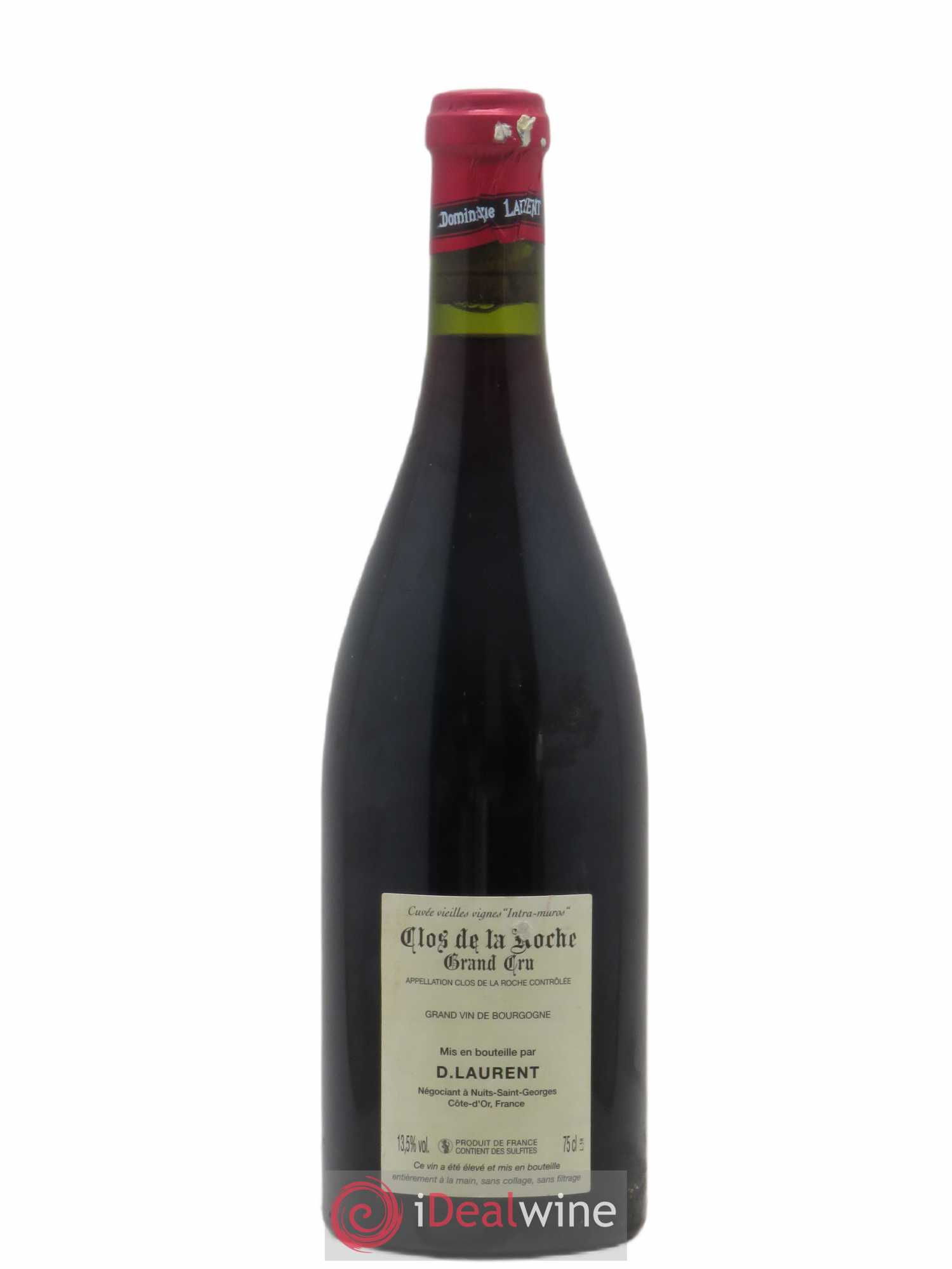 Clos de la Roche Grand Cru Vieilles vignes Intra-muros Dominique Laurent 2006 - Lot de 1 bouteille - 1