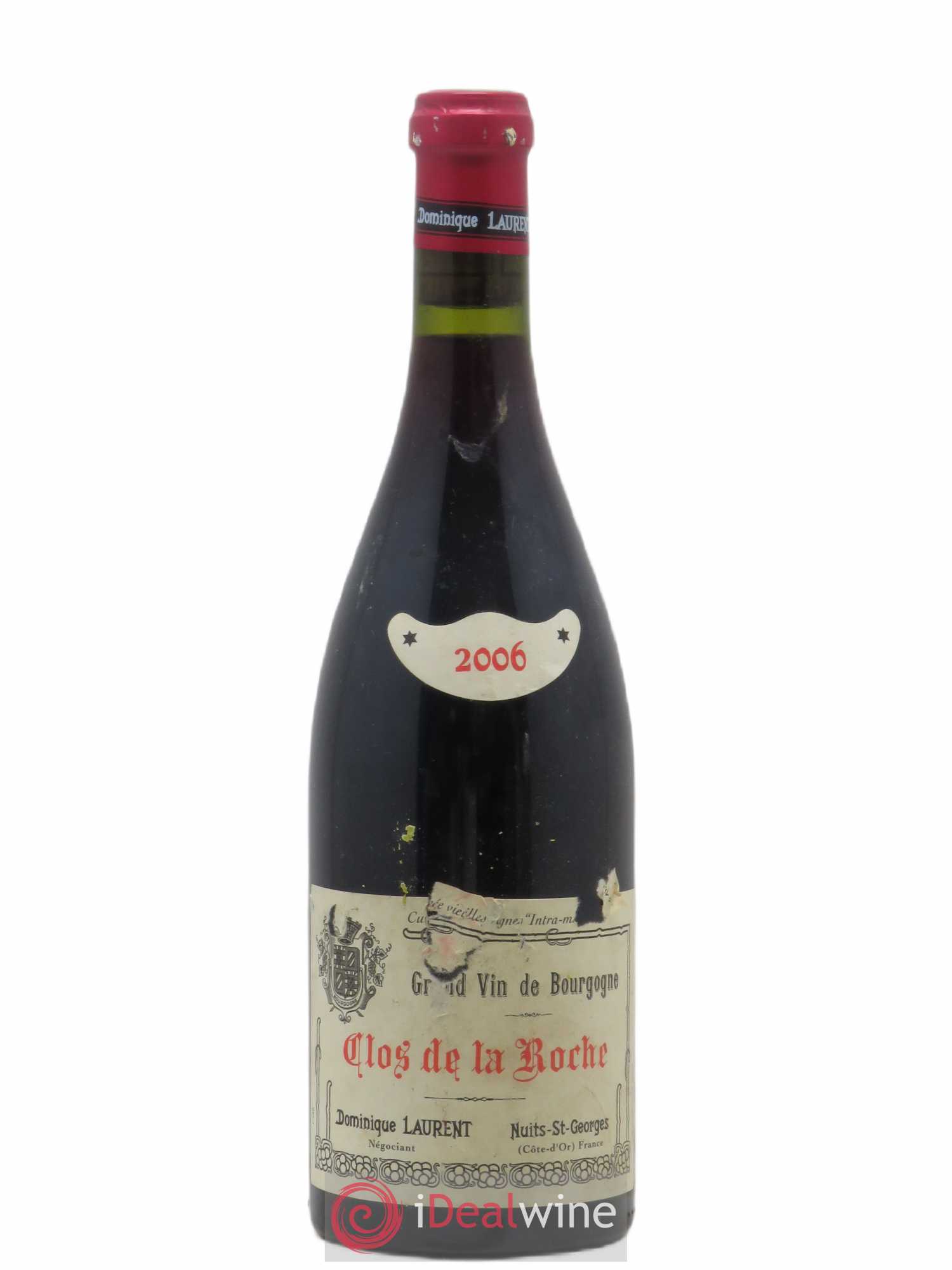 Clos de la Roche Grand Cru Vieilles vignes Intra-muros Dominique Laurent 2006 - Lot de 1 bouteille - 0