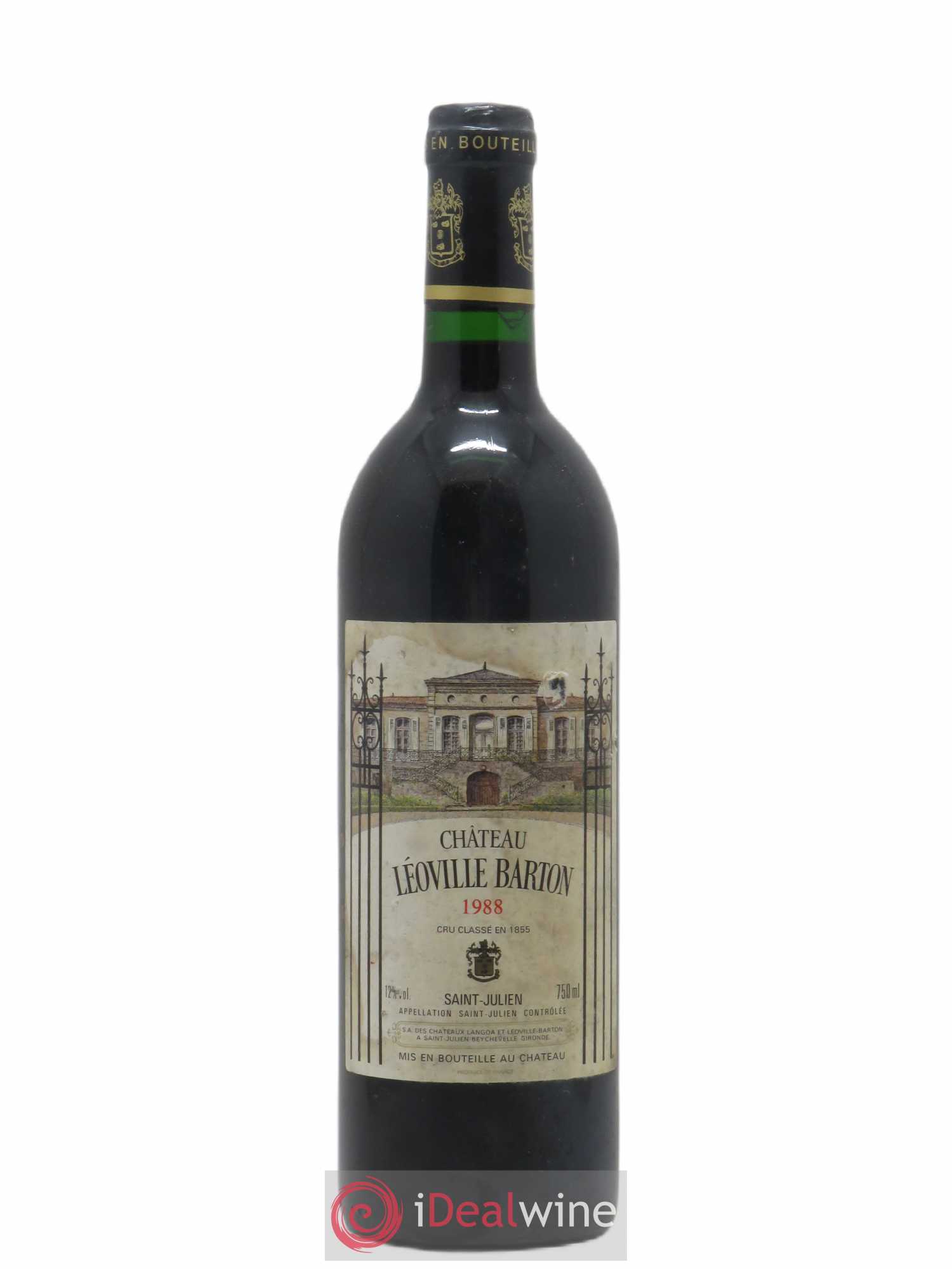 Château Léoville Barton 2ème Grand Cru Classé 1988 - Lot de 1 bouteille - 0