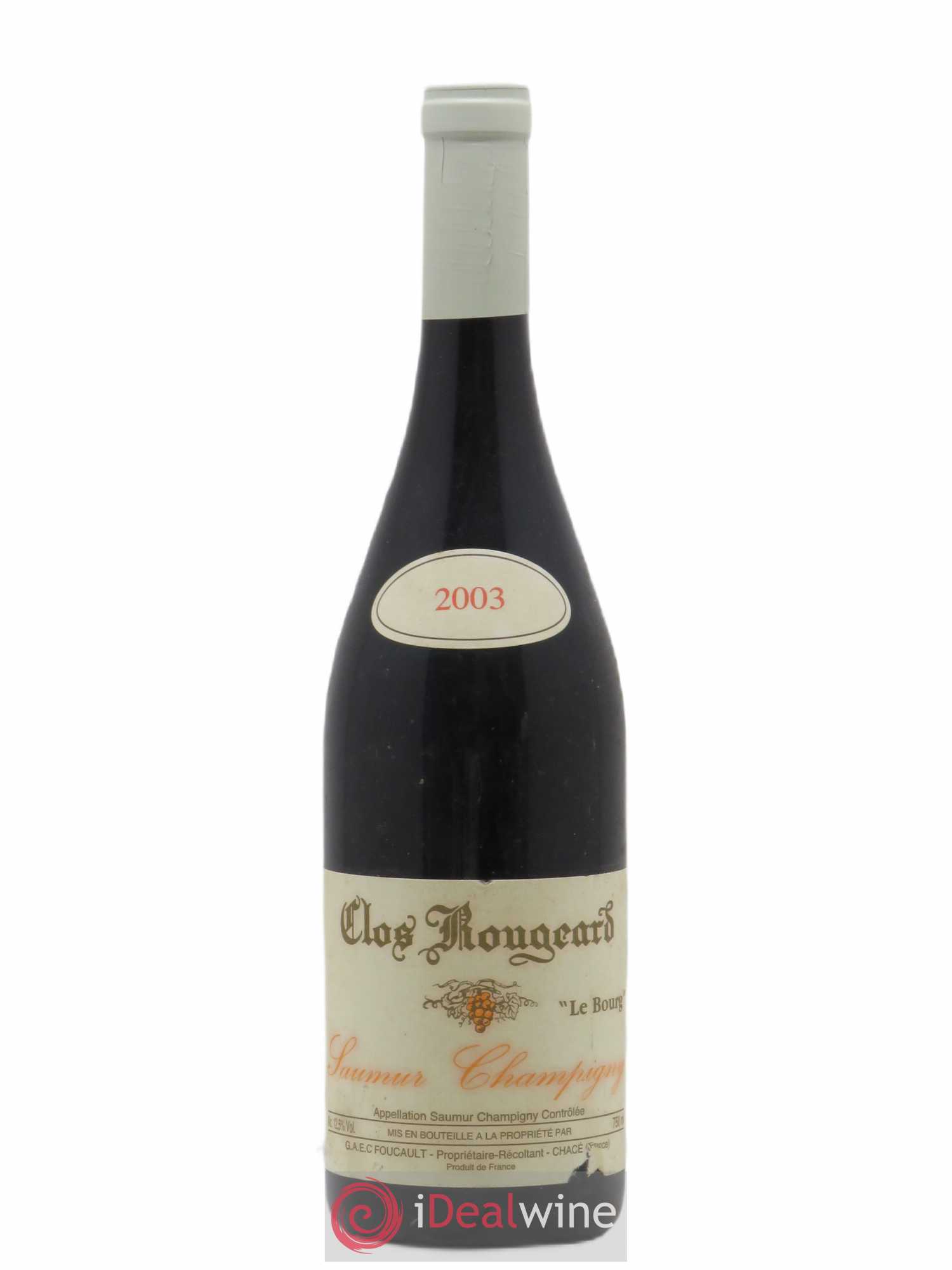 Saumur-Champigny Le Bourg Clos Rougeard 2003 - Lot de 1 bouteille - 0