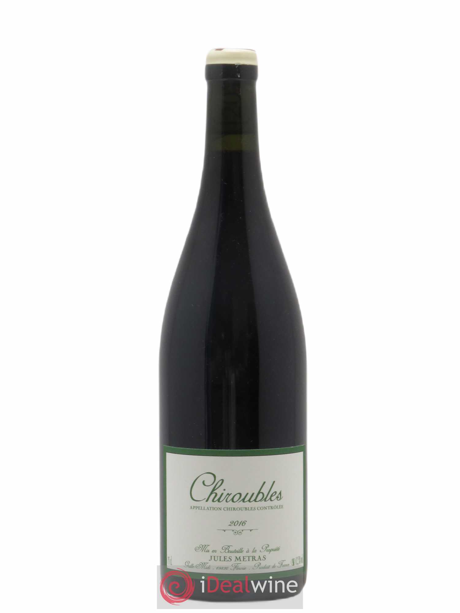Chiroubles Jules Métras (Domaine) 2016 - Lot de 1 bouteille - 0