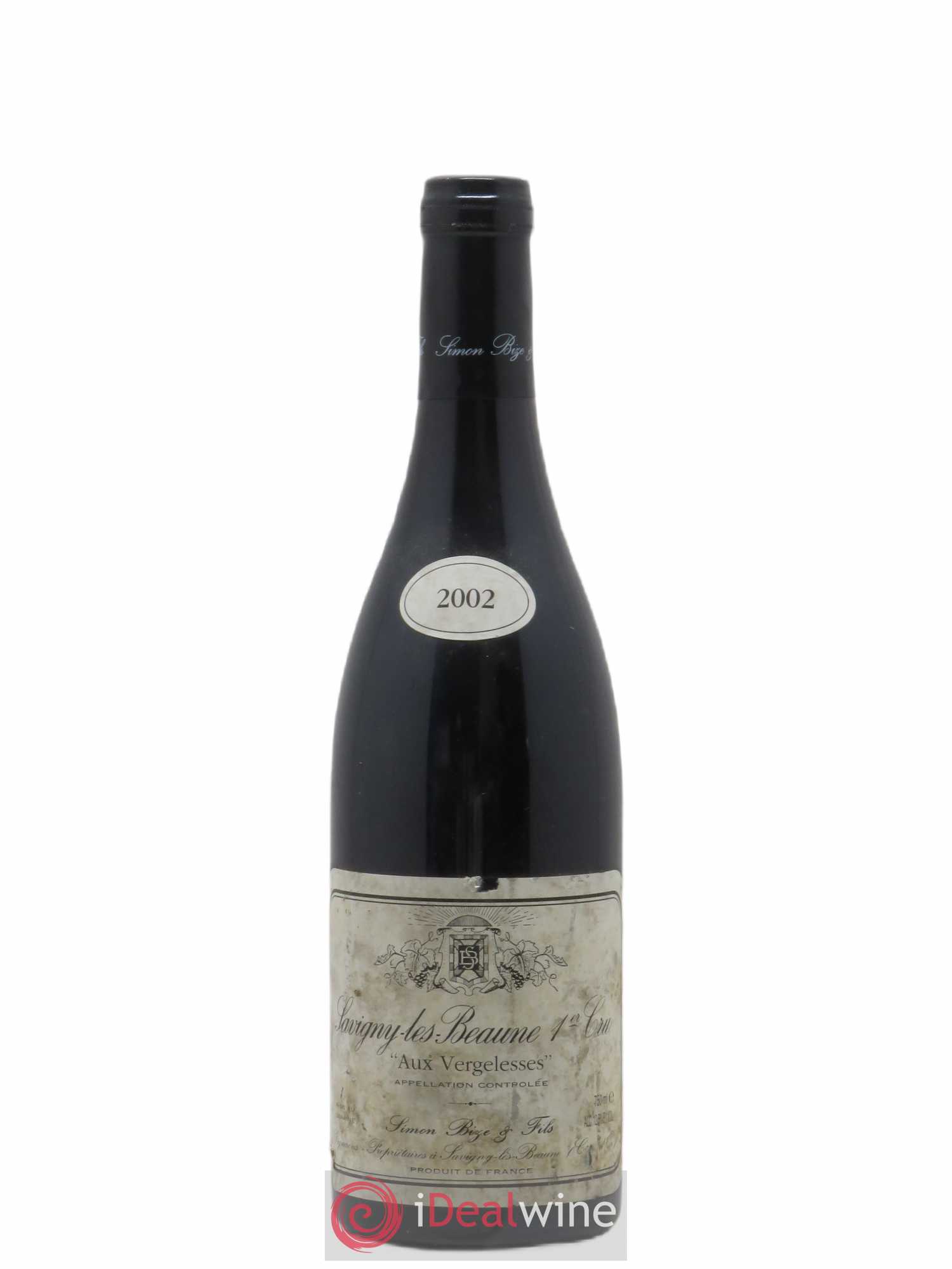 Savigny-lès-Beaune 1er Cru Aux Vergelesses Simon Bize & Fils 2002 - Lot de 1 bouteille - 0