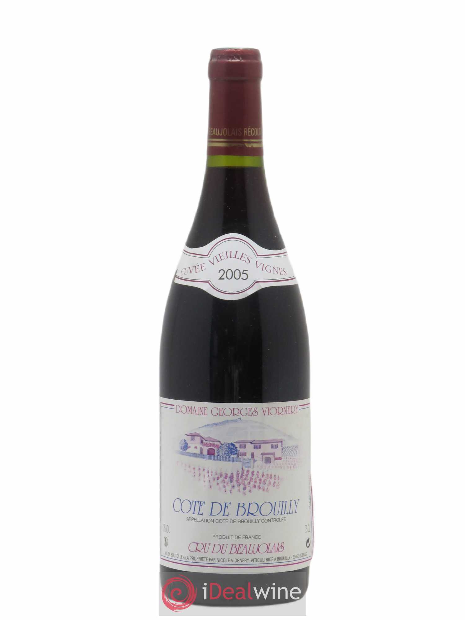 Côte de Brouilly Vieilles vignes Georges Viornery 2005 - Posten von 1 Flasche - 0