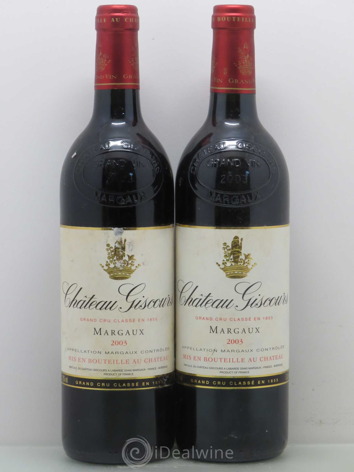 Château Giscours 3ème Grand Cru Classé 2003 - Lot de 2 bouteilles - 0
