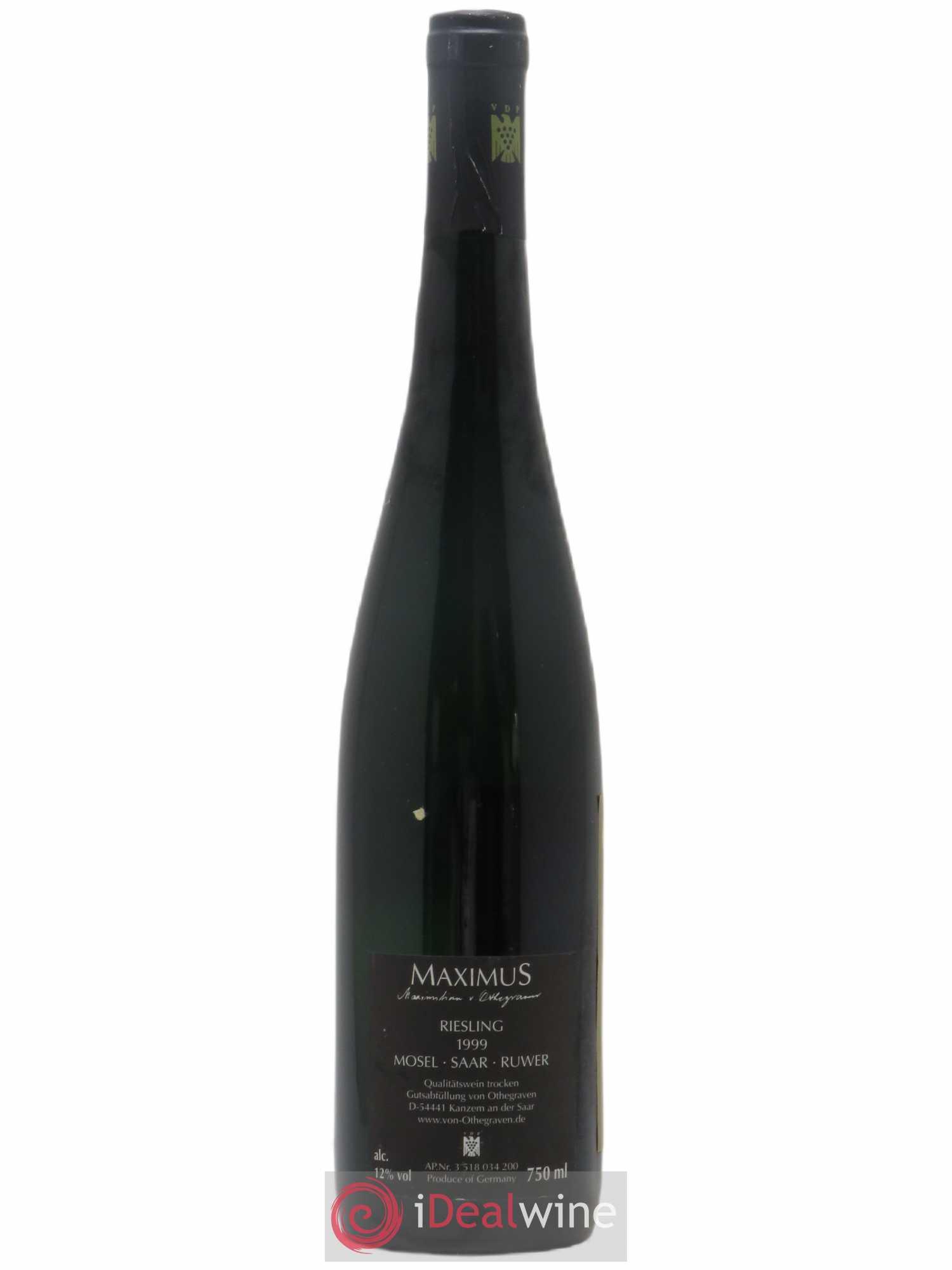 Allemagne Mosel-Saar Maximus Othegraven 1999 - Posten von 1 Flasche - 1