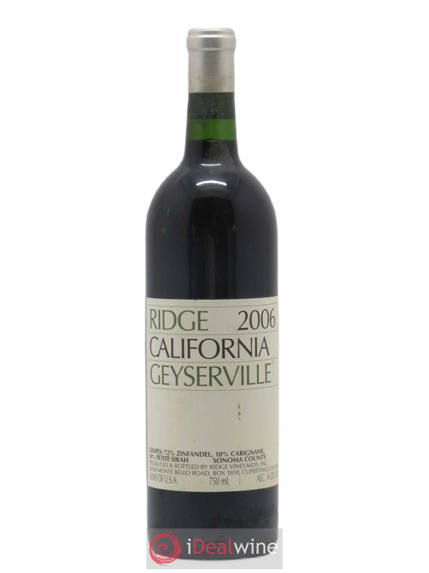 USA California Geyserville Ridge 2006 - Posten von 1 Flasche - 0