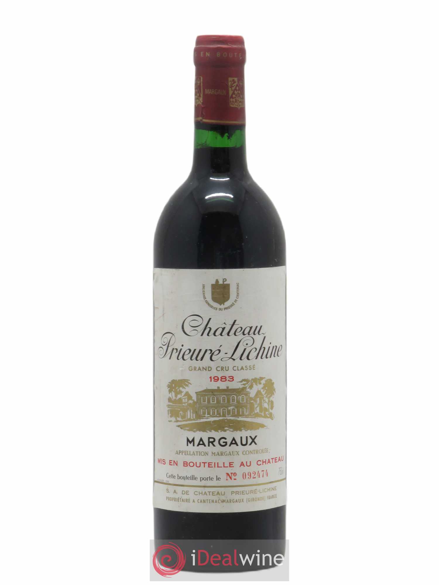 Château Prieuré Lichine 4ème Grand Cru Classé 1983 - Lot de 1 bouteille - 0