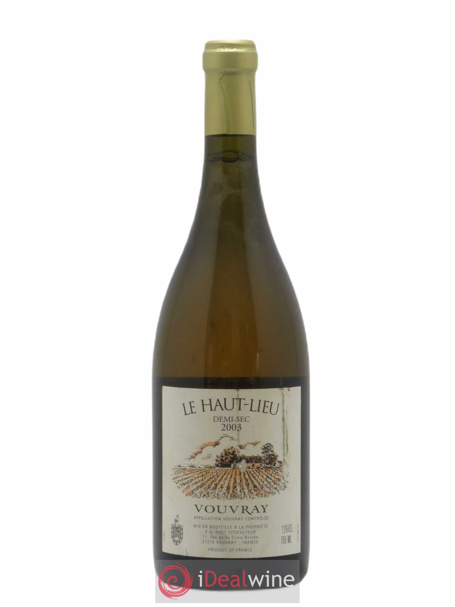 Vouvray Le Haut-Lieu Demi-Sec Domaine Huet 2003 - Lot de 1 bouteille - 0