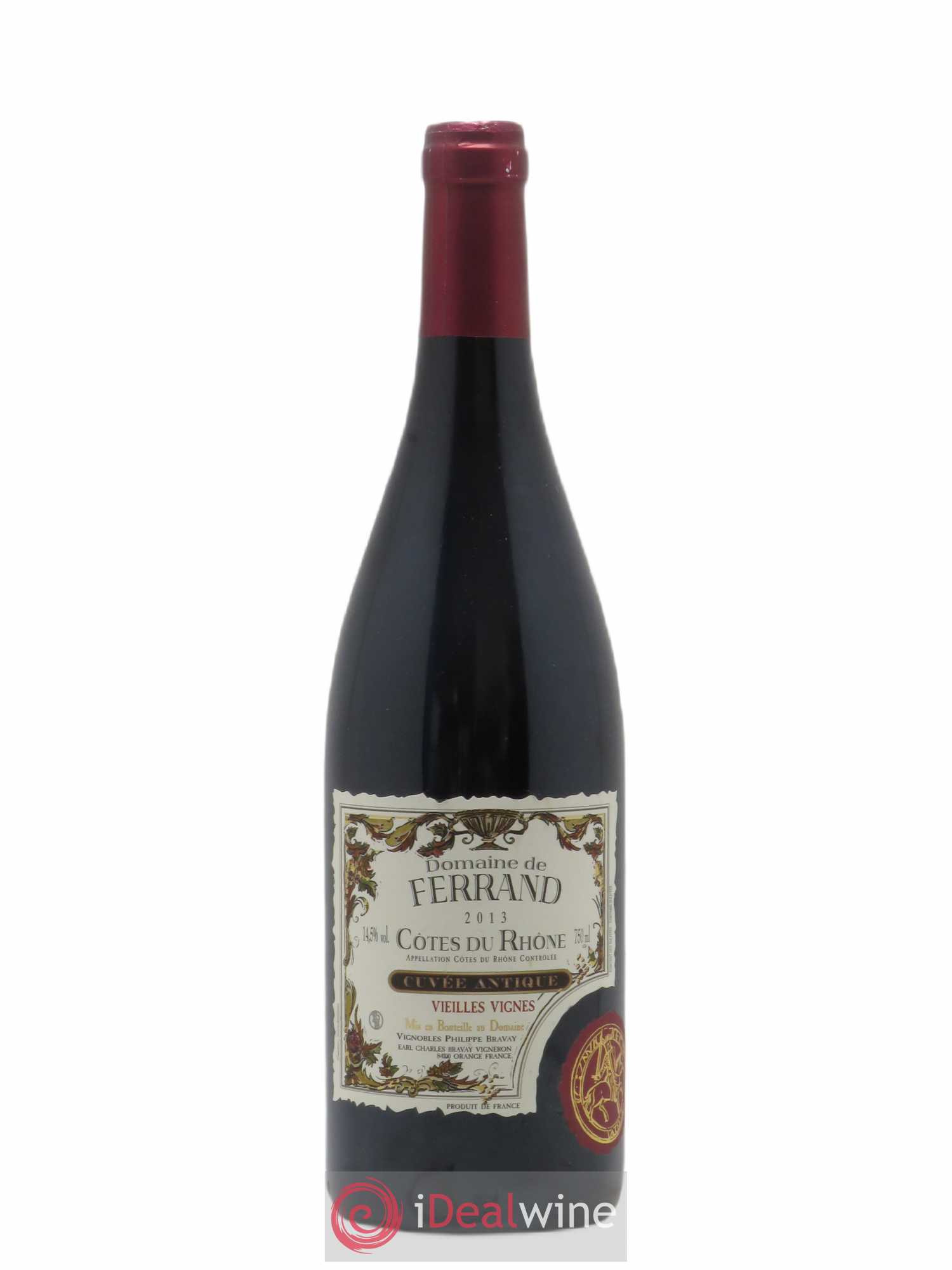 Côtes-du-Rhône Vieilles Vignes Antique Dom. Ferrand 2013 - Posten von 1 Flasche - 0