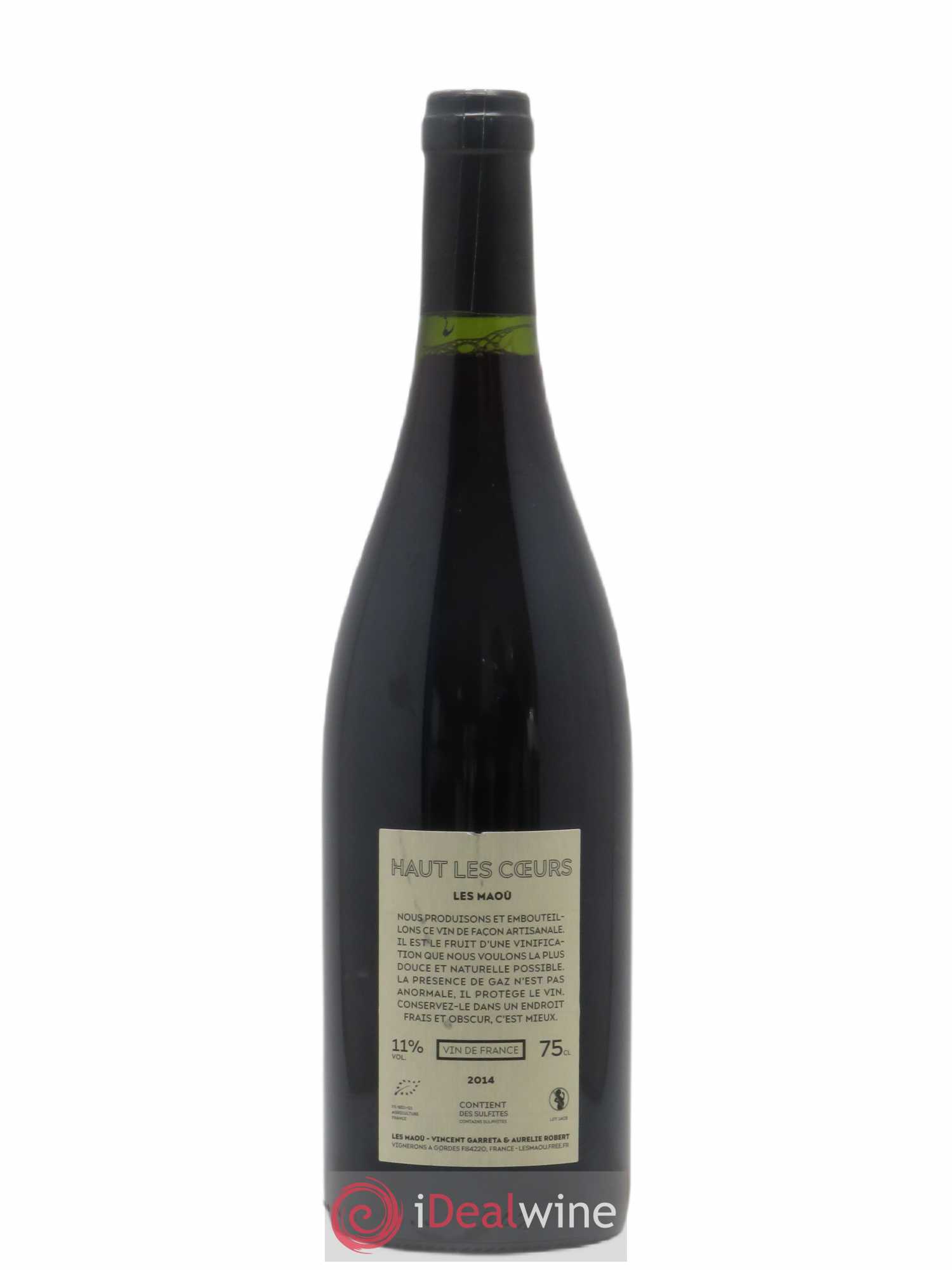 Vin de France Haut les Coeurs Les Maou 2014 - Posten von 1 Flasche - 1