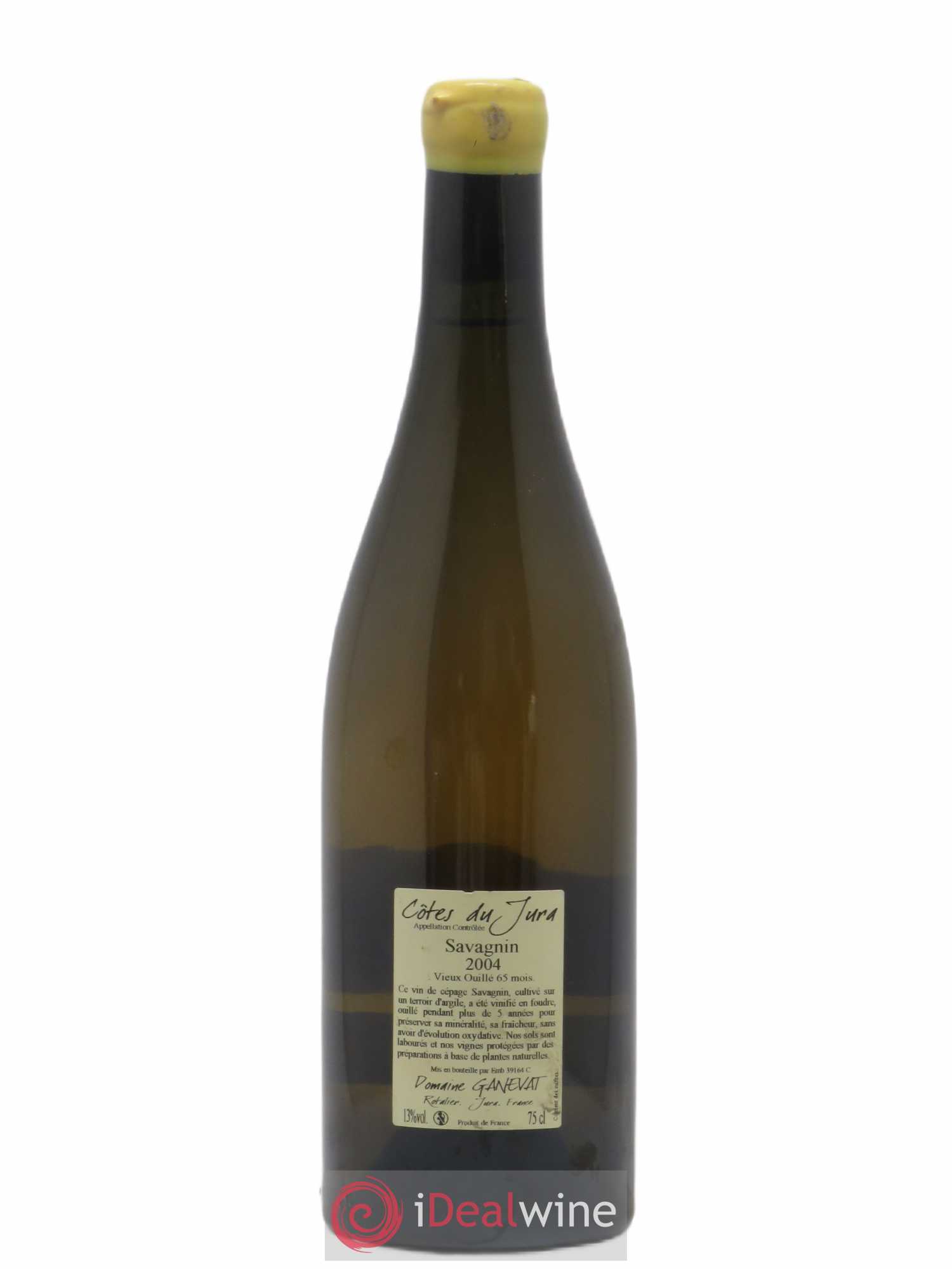 Côtes du Jura Schiste Savagnin Vieux Ouillé 65 Mois Domaine Ganevat 2004 - Posten von 1 Flasche - 1