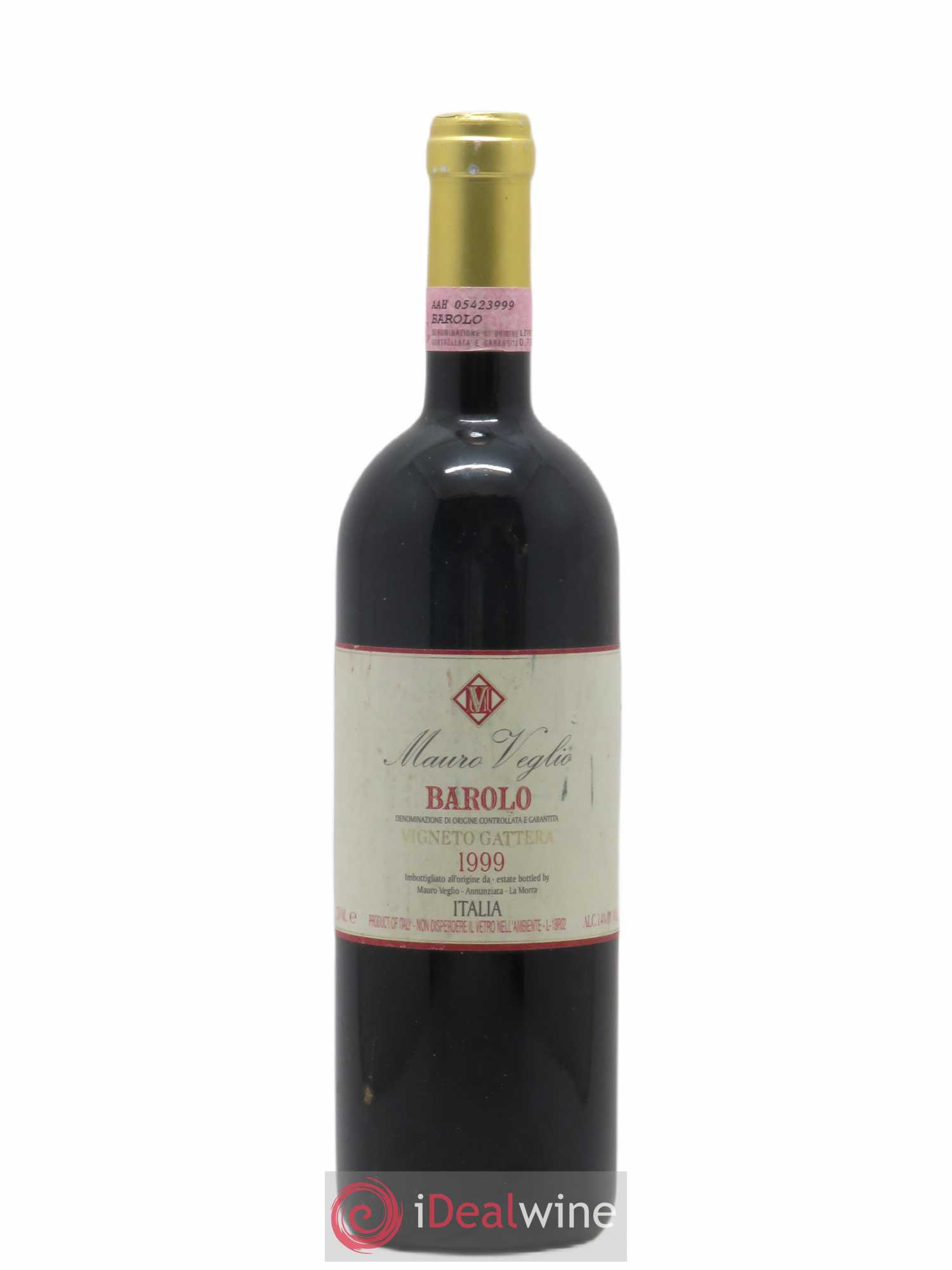 Barolo Vigneto Gattera Mauro Veglio 1999 - Posten von 1 Flasche - 0