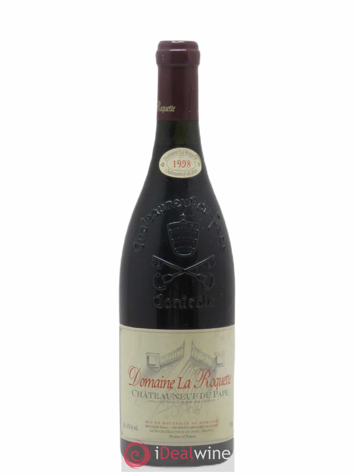 Châteauneuf-du-Pape La Roquète - Anciennement La Roquette (Domaine de) Vignobles Brunier 1998 - Lot de 1 bouteille - 0