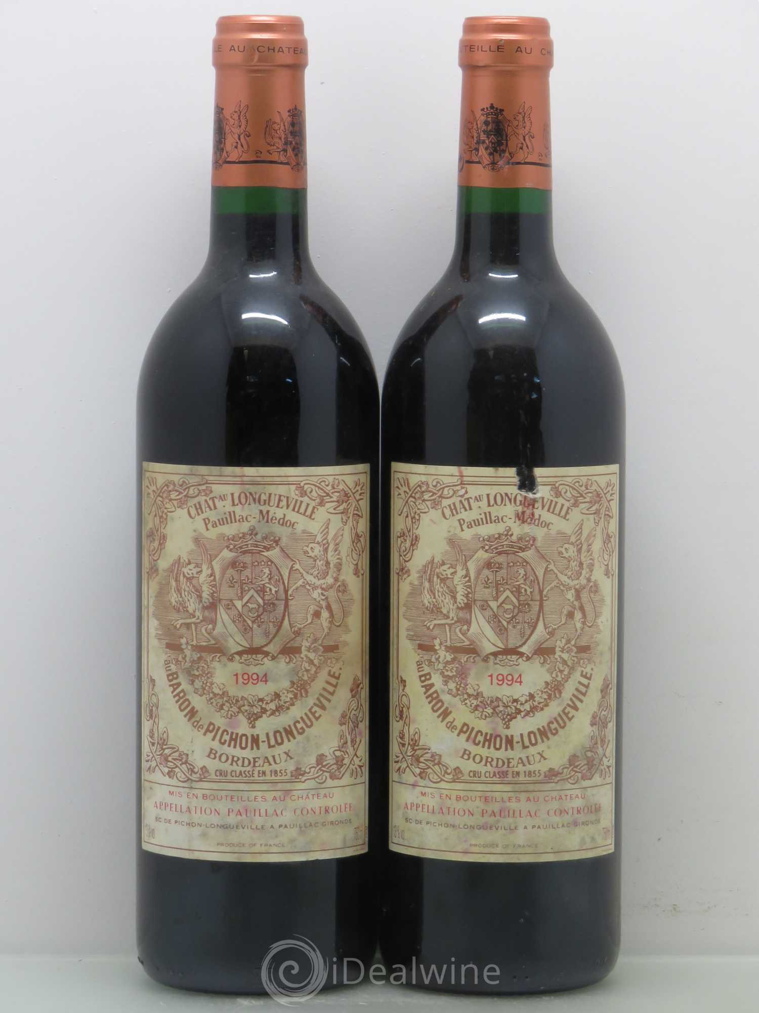 Pichon Longueville Baron 2ème Grand Cru Classé 1994 - Lot de 2 bouteilles - 0