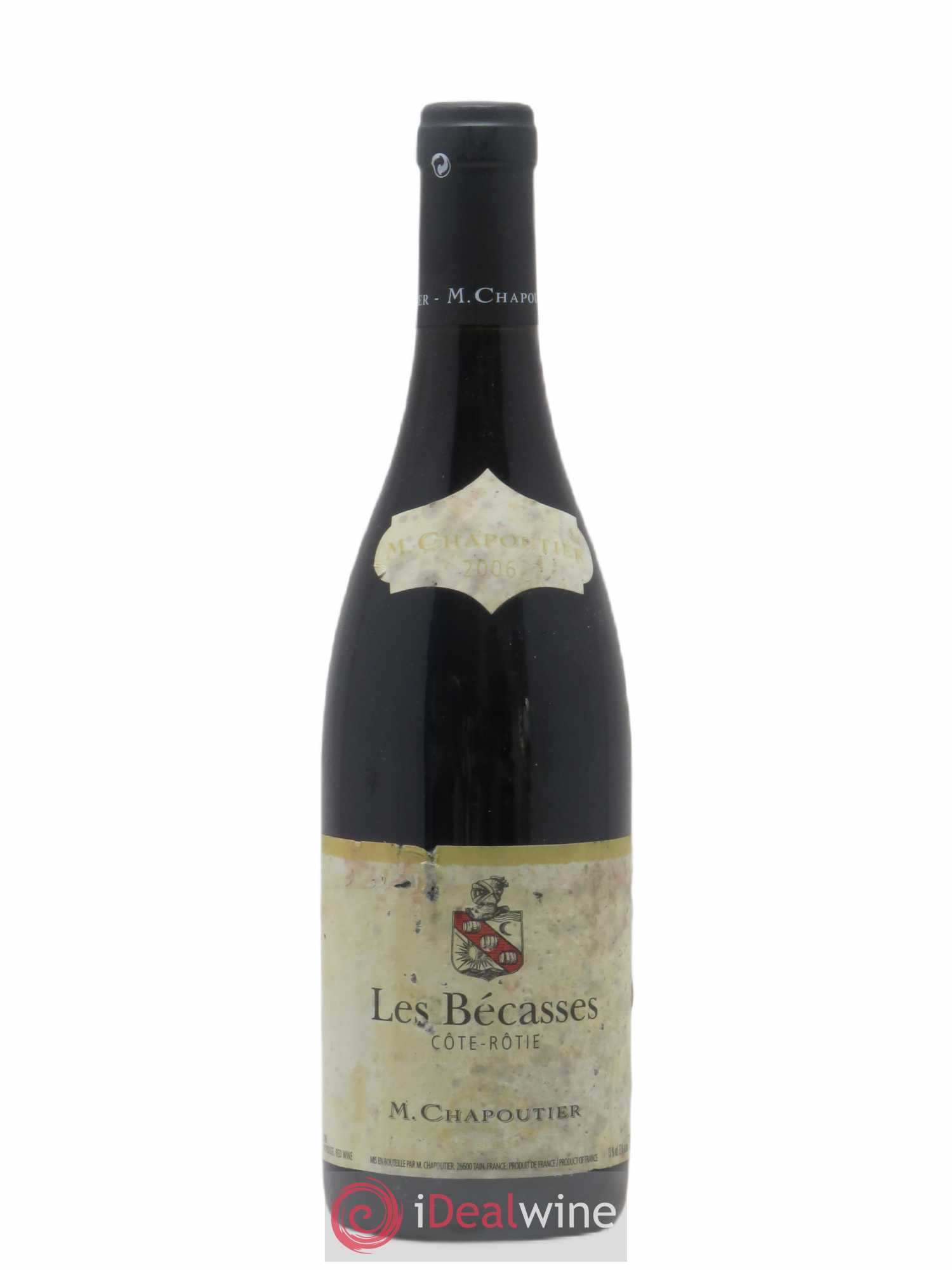 Côte-Rôtie Les Bécasses Chapoutier 2006 - Lot de 1 bouteille - 0