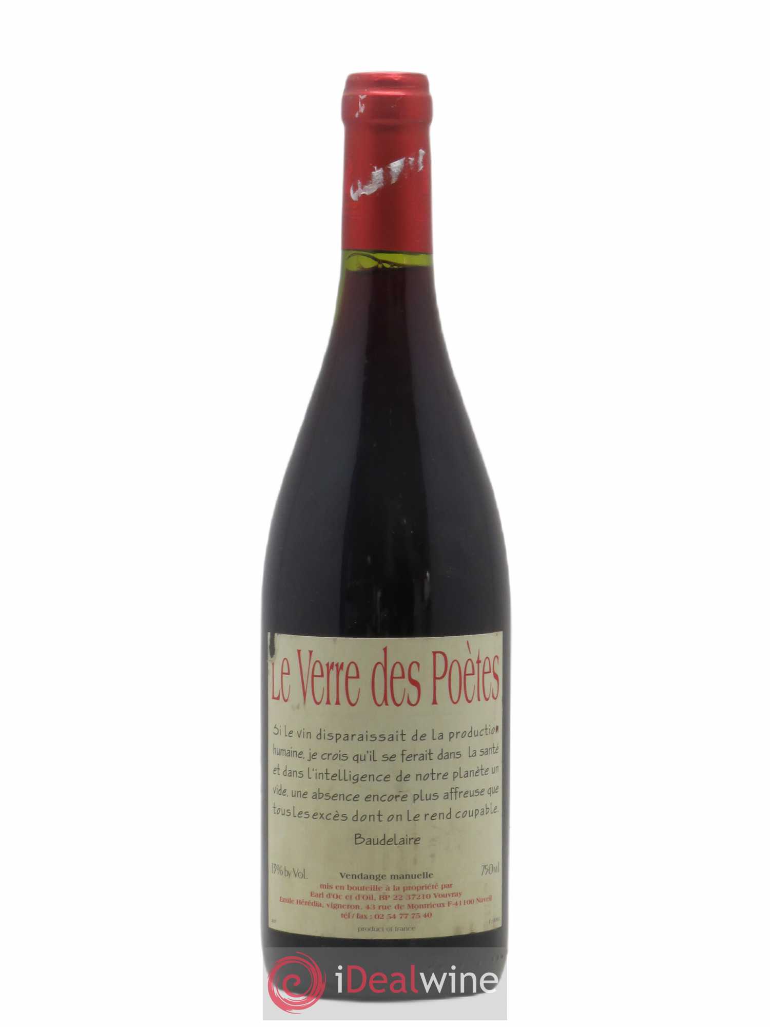 Vin de France Le verre des Poetes Emile Heredia 2006 - Posten von 1 Flasche - 0