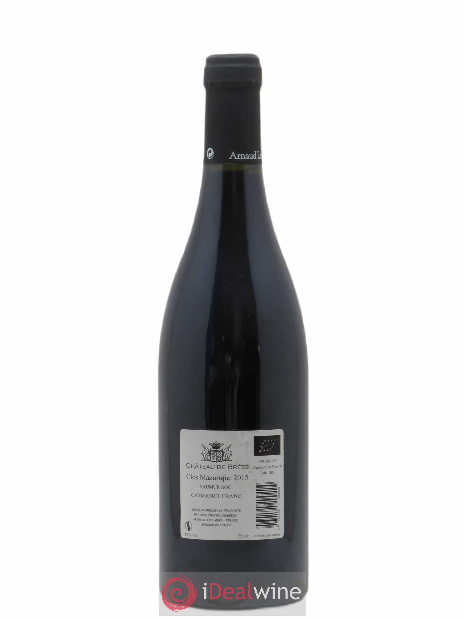 Saumur Clos Mazurique Château de Brézé 2015 - Lot de 1 bouteille - 1