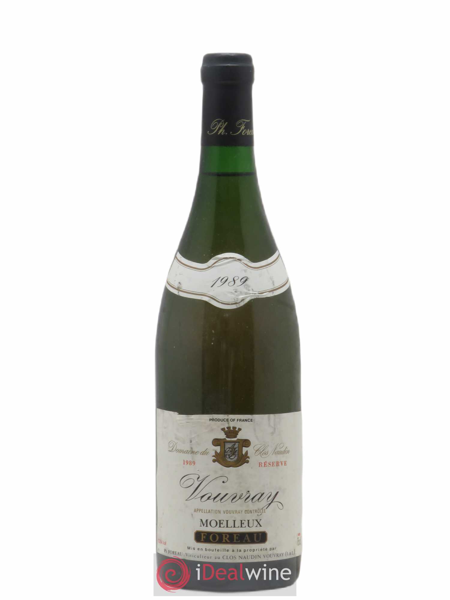 Vouvray Moelleux Réserve Clos Naudin - Philippe Foreau 1989 - Lotto di 1 bottiglia - 0