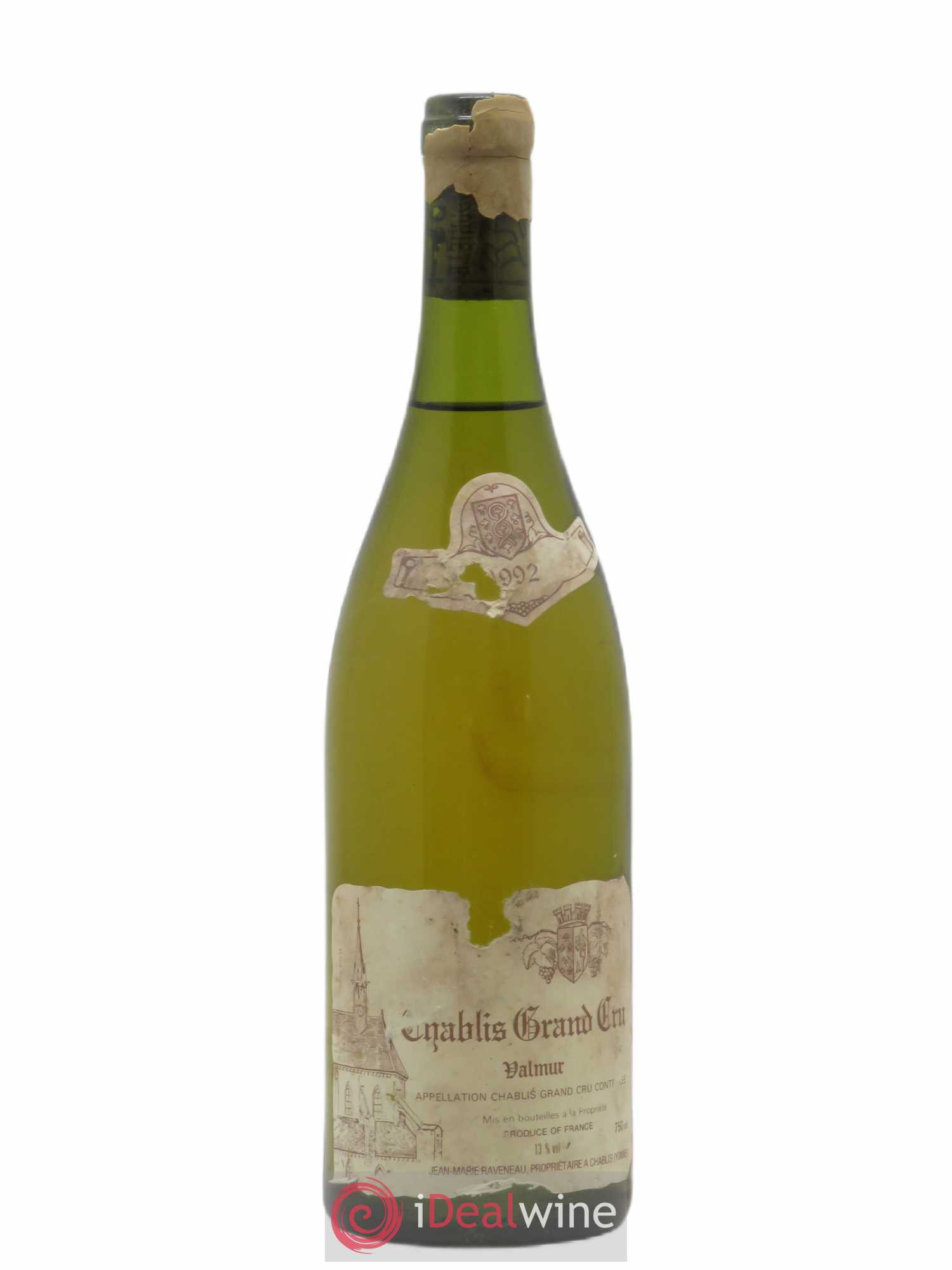 Chablis Grand Cru Valmur Raveneau (Domaine) 1992 - Lot de 1 bouteille - 0