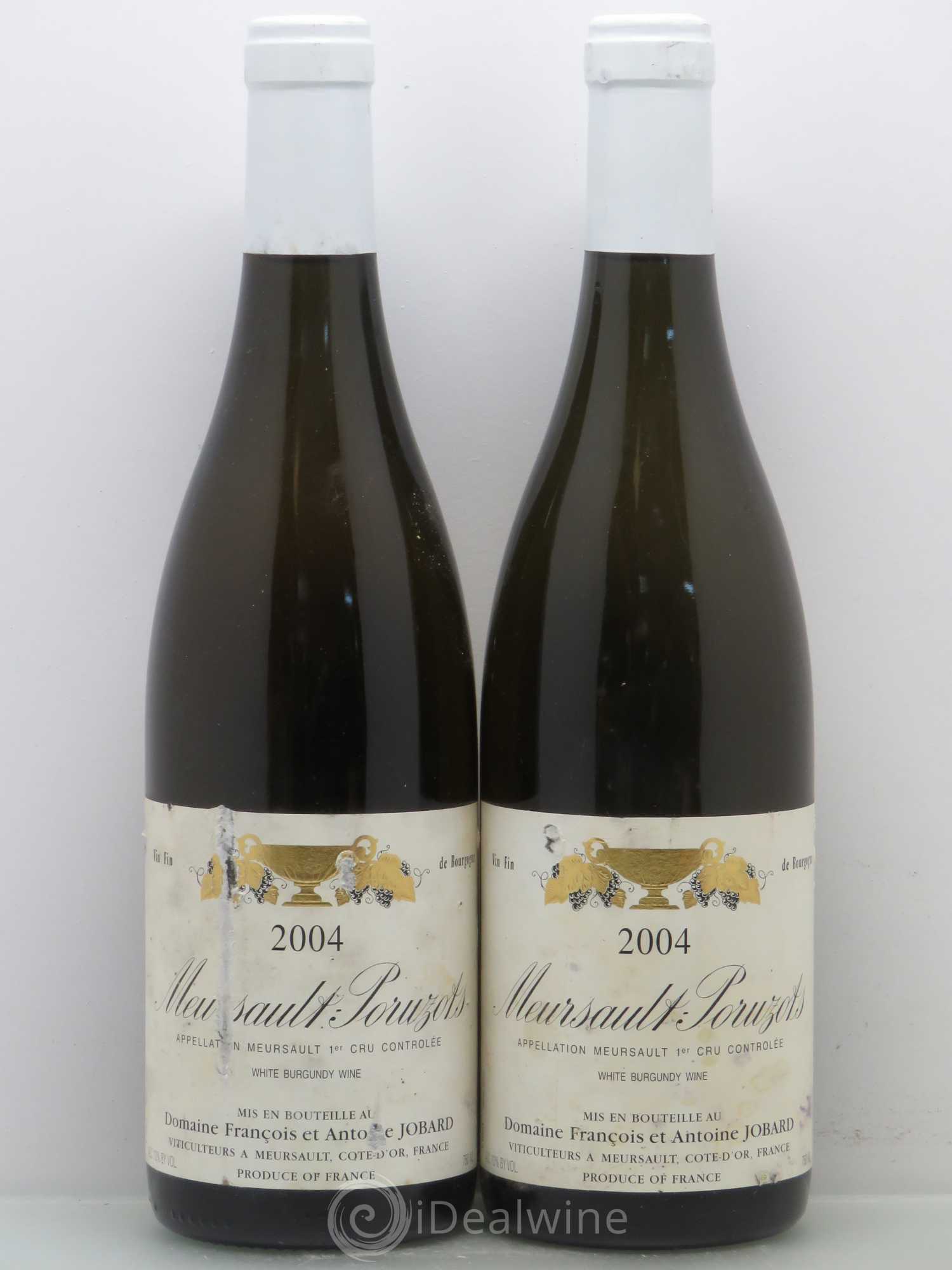 Meursault 1er Cru Poruzots François et Antoine Jobard (Domaine) 2004 - Lot de 2 bouteilles - 0