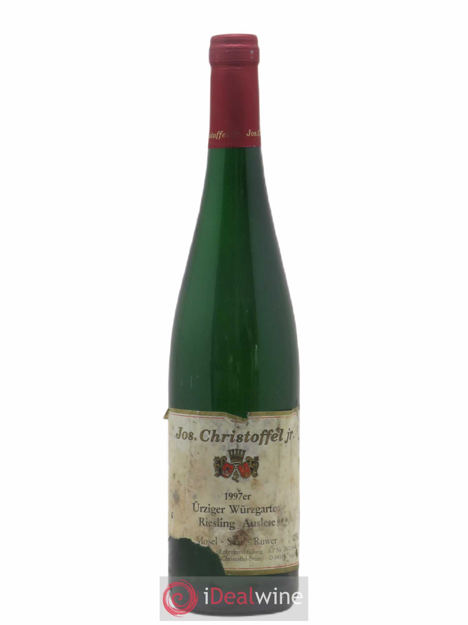 Allemagne Mosel-Saar Urziger Wurzgarten Riesling Auslese Jos Christoffel 1997 - Posten von 1 Flasche - 0