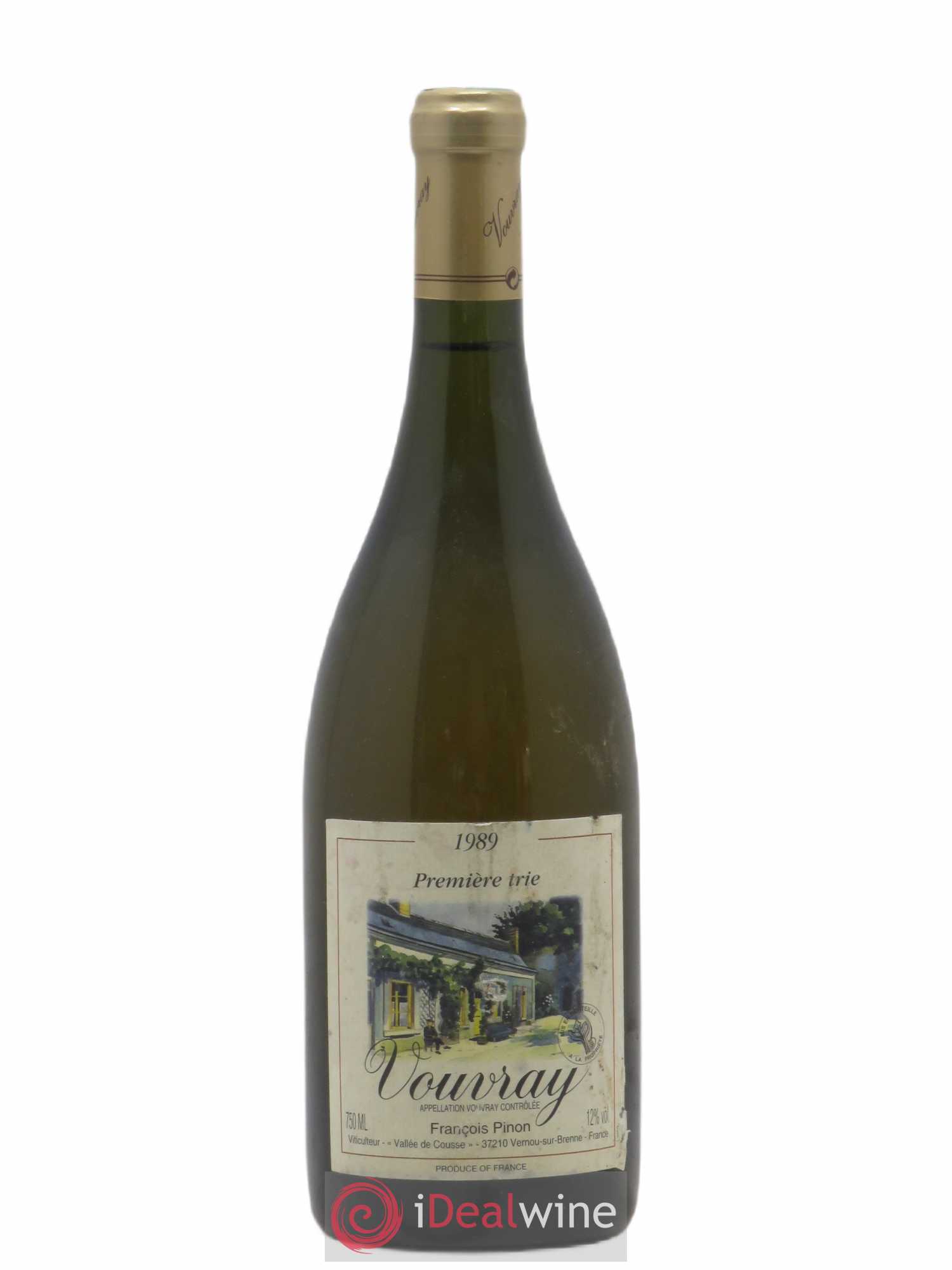 Vouvray 1er Trie François Pinon 1989 - Lotto di 1 bottiglia - 0