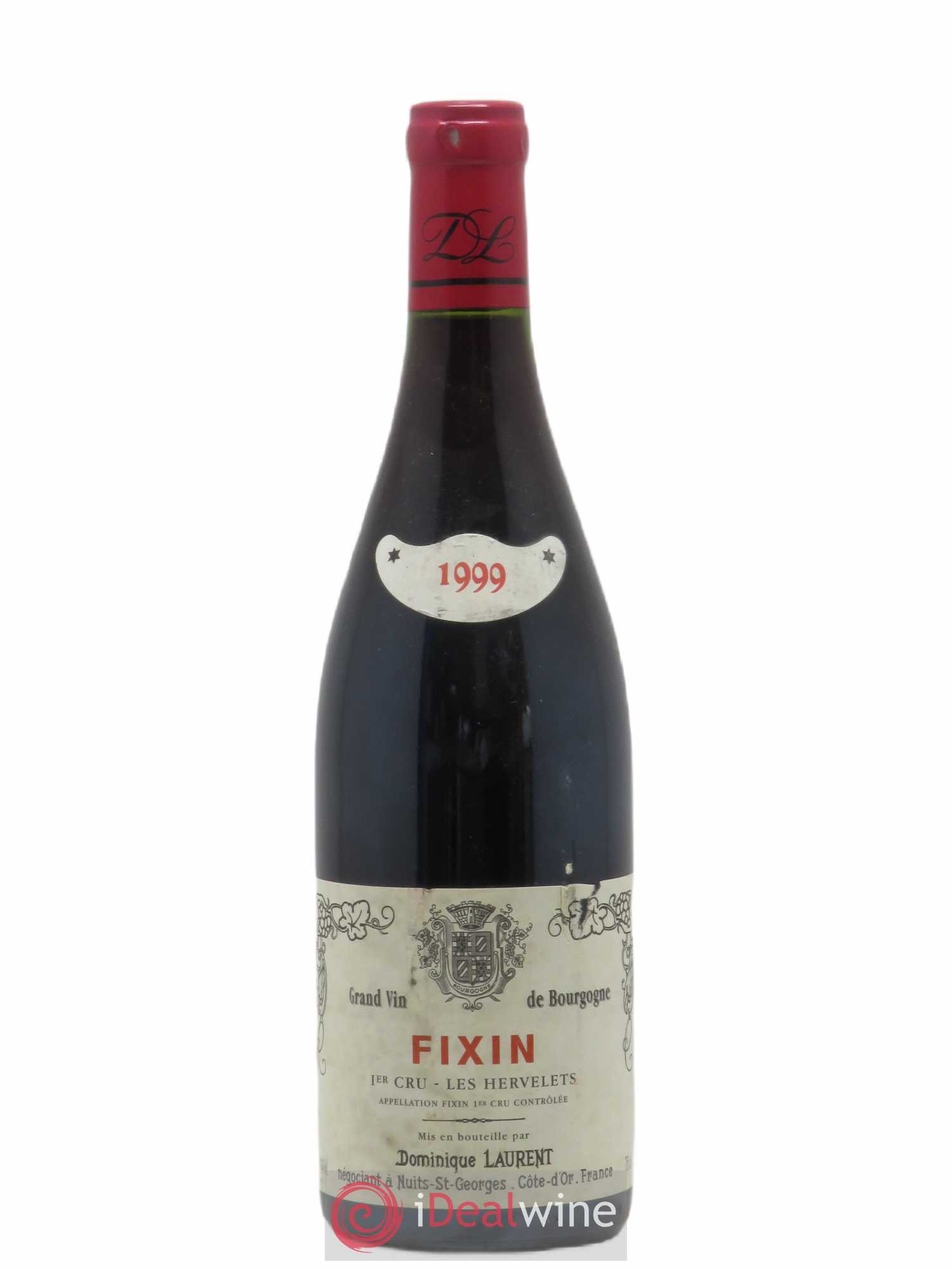 Fixin 1er Cru Les Hervelets Vieilles Vignes Dominique Laurent 1999 - Lot de 1 bouteille - 0