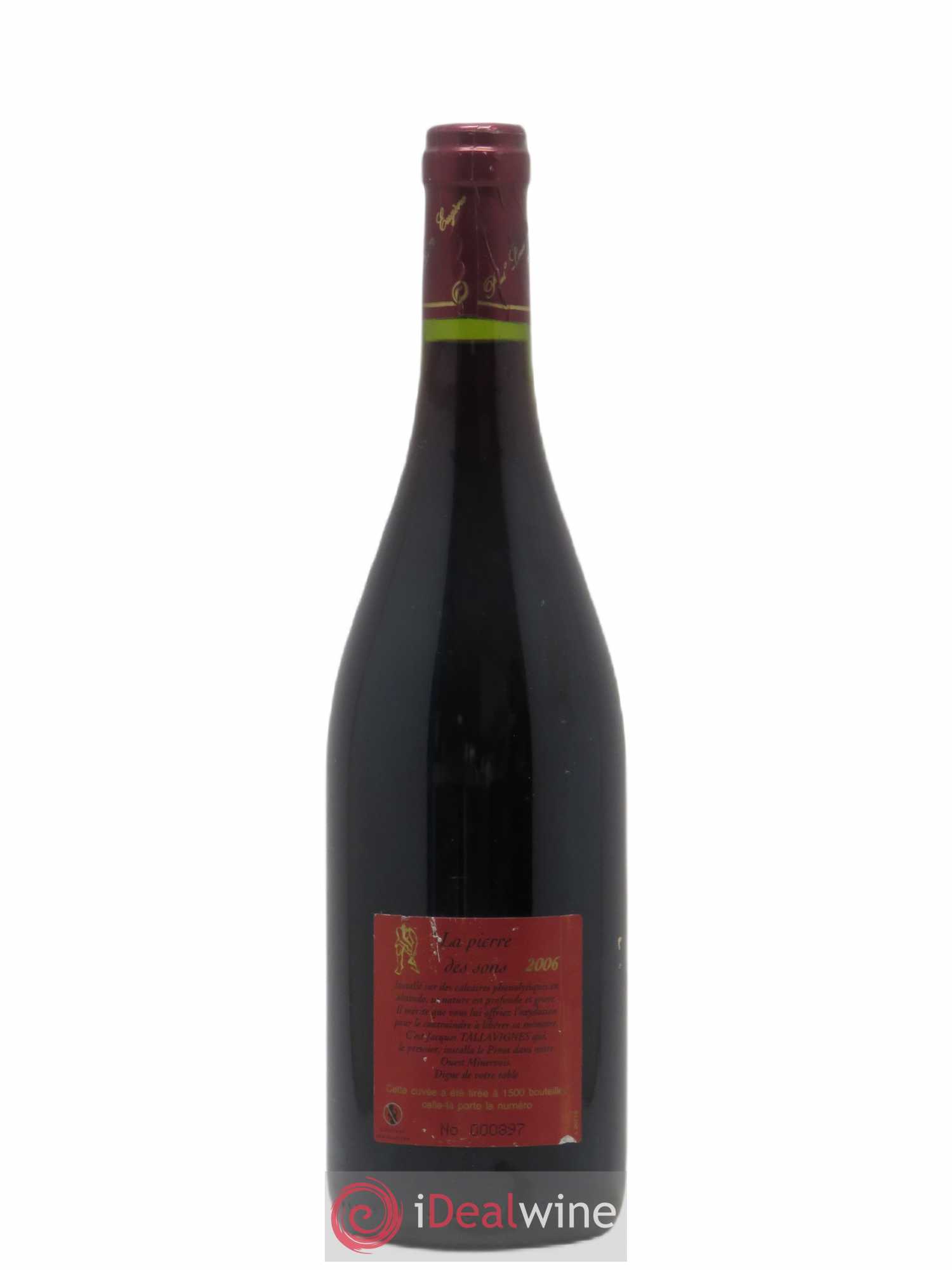Vin de table La Pierre Des Sons Pinot Noir Paul Louis Eugene 2006 - Posten von 1 Flasche - 1