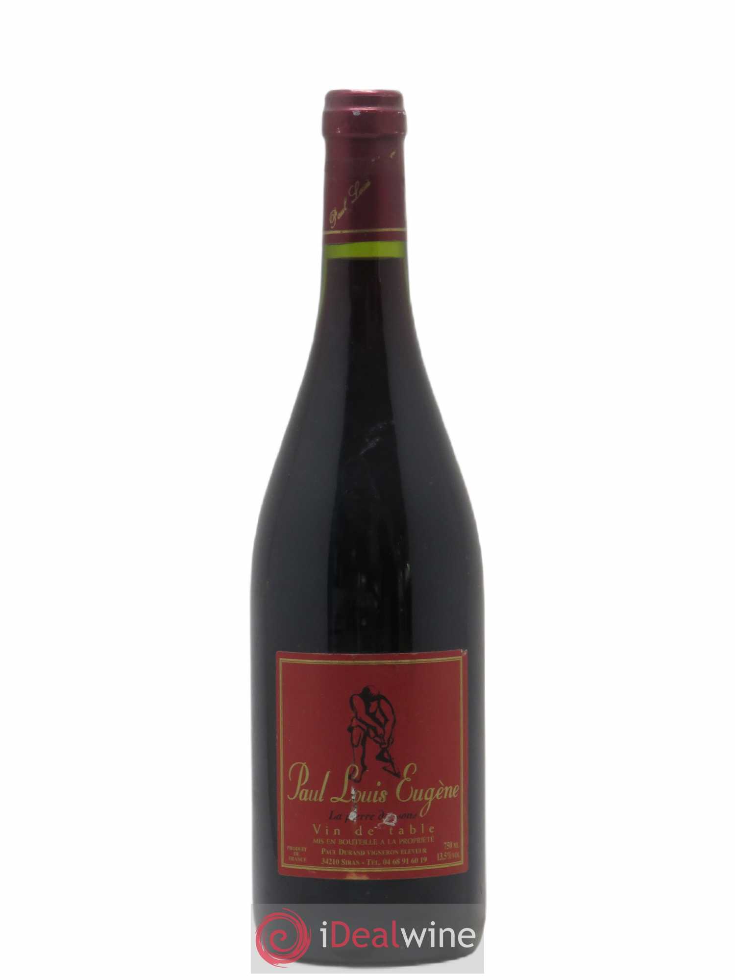 Vin de table La Pierre Des Sons Pinot Noir Paul Louis Eugene 2006 - Posten von 1 Flasche - 0