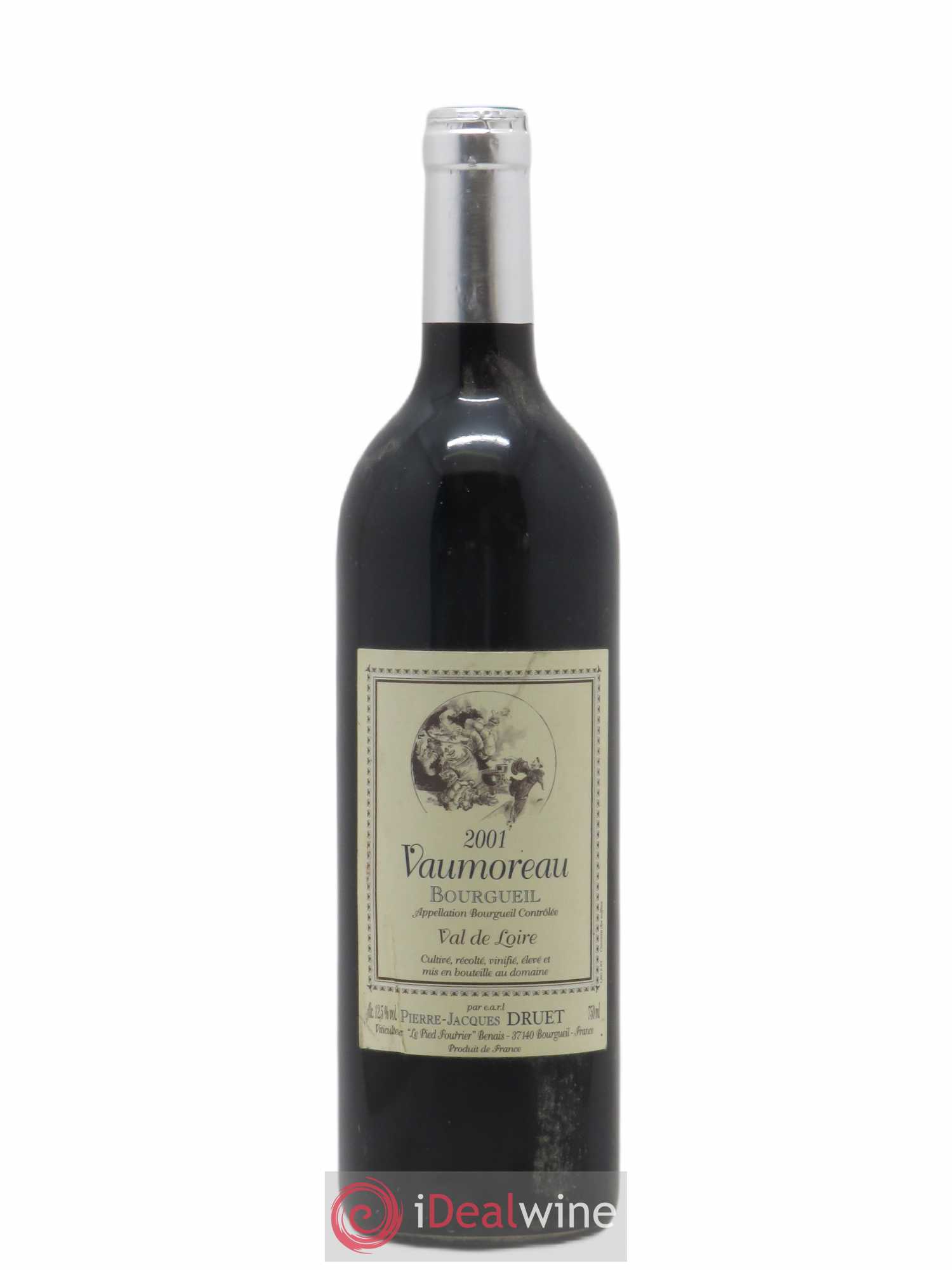 Bourgueil Vaumoreau Pierre Jacques Druet 2001 - Lot de 1 bouteille - 0