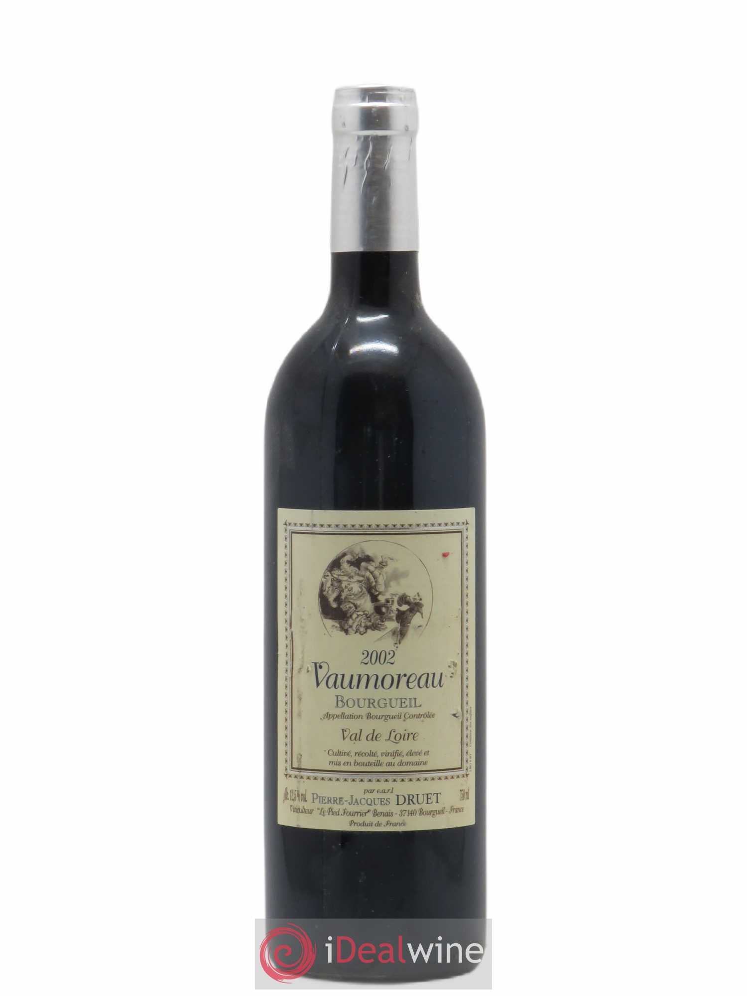 Bourgueil Vaumoreau Pierre Jacques Druet 2002 - Lot de 1 bouteille - 0