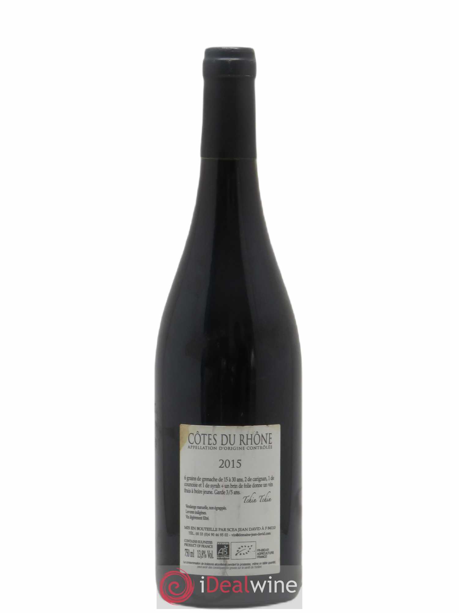 Côtes-du-Rhône Jean David 2015 - Lot de 1 bouteille - 1