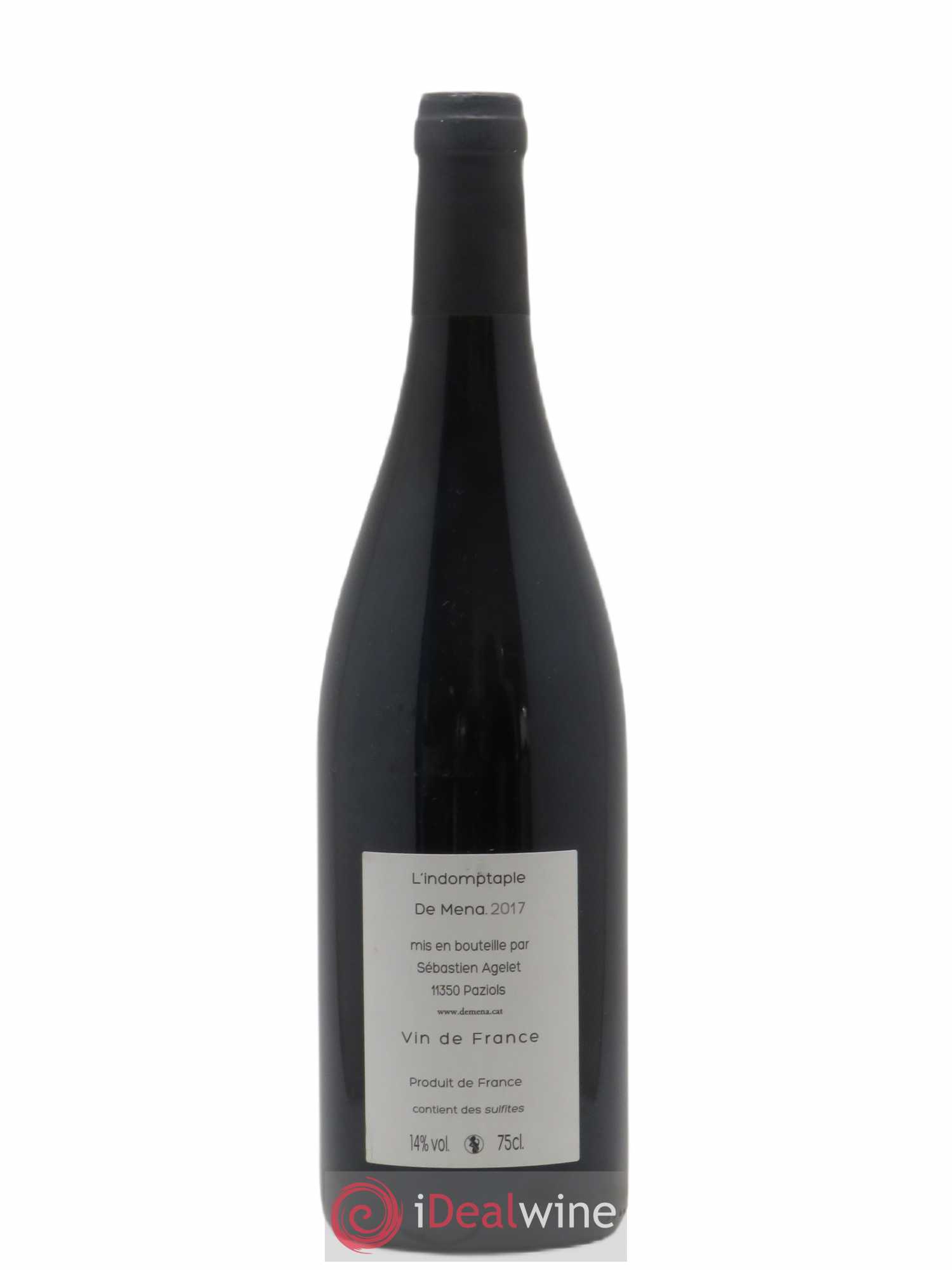 Vin de France L'indomptable De Mena 2017 - Lot de 1 bouteille - 1