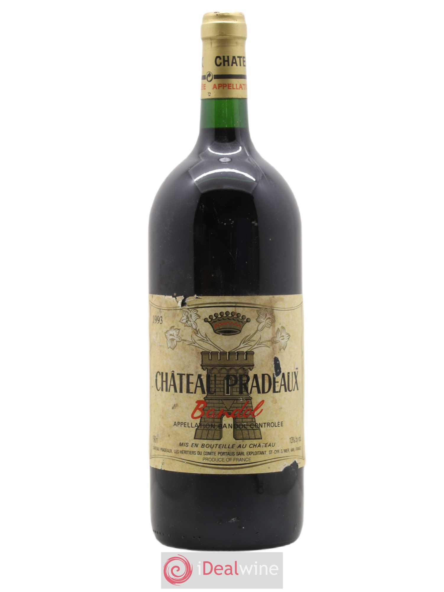 Bandol Château Pradeaux Famille Portalis 1993 - Lot de 1 magnum - 0