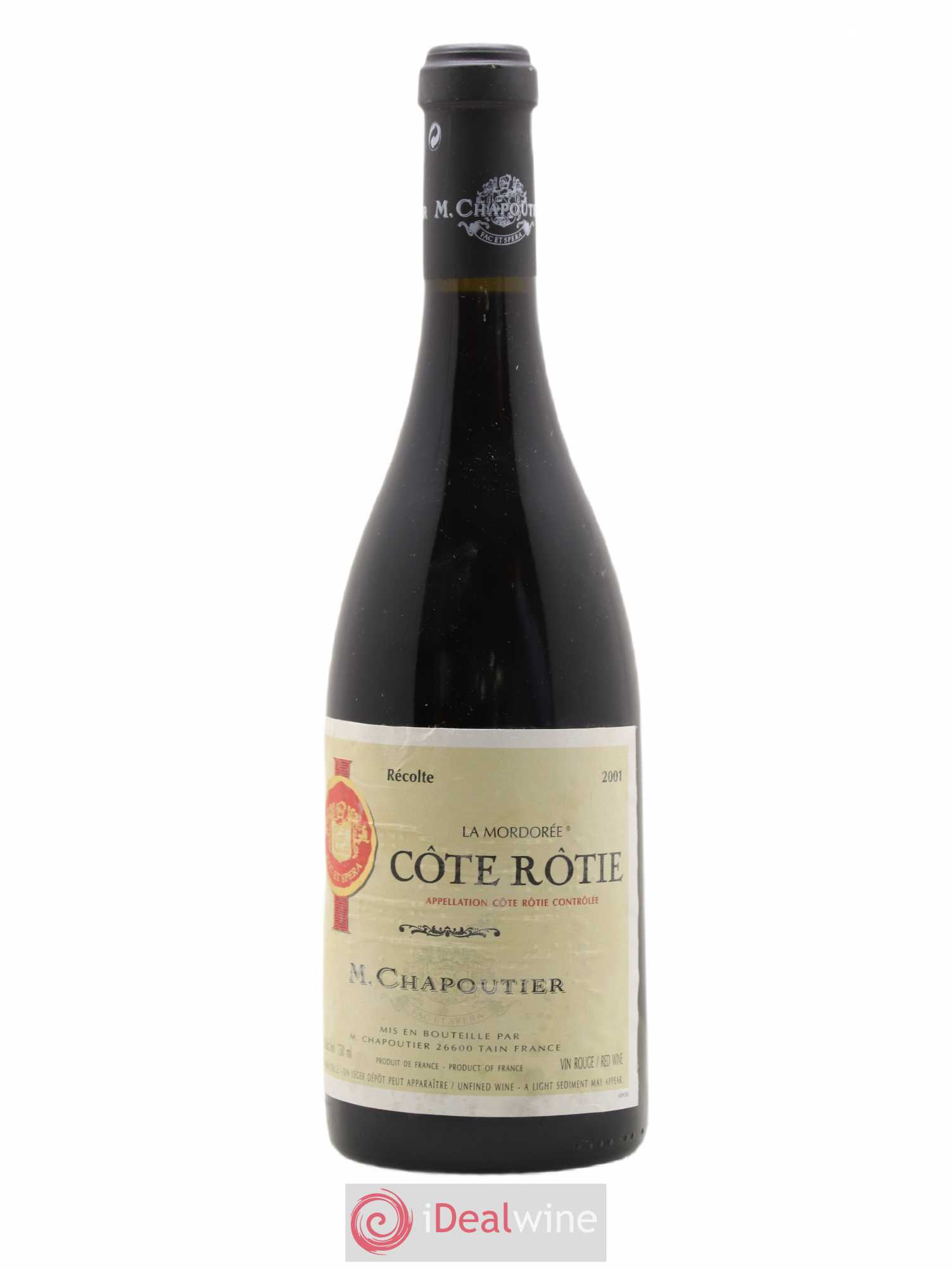 Côte-Rôtie La Mordorée Chapoutier 2001 - Lot de 1 bouteille - 0